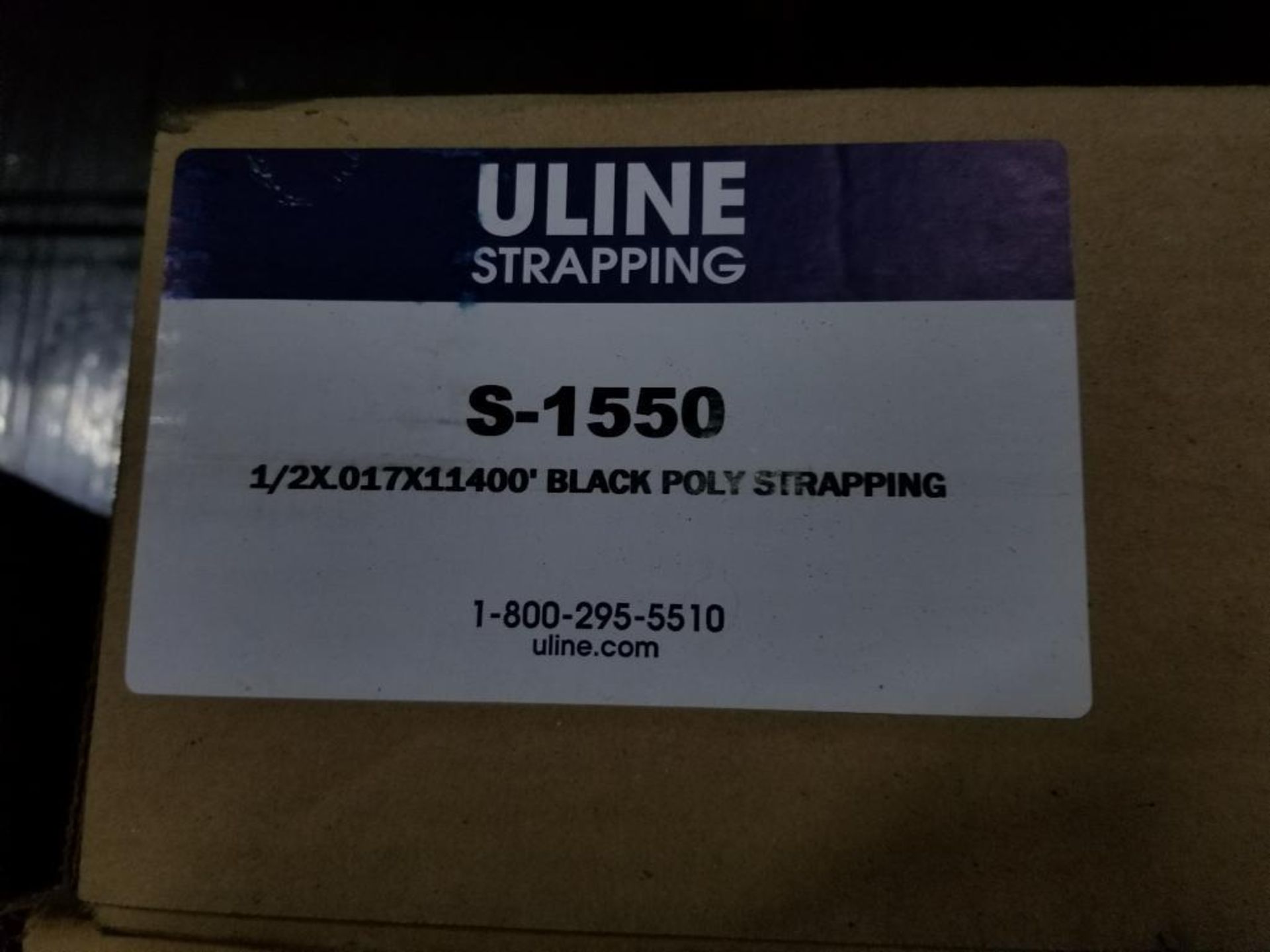 Qty 5 - Uline poly strapping boxes. Model S-1550. - Image 3 of 3