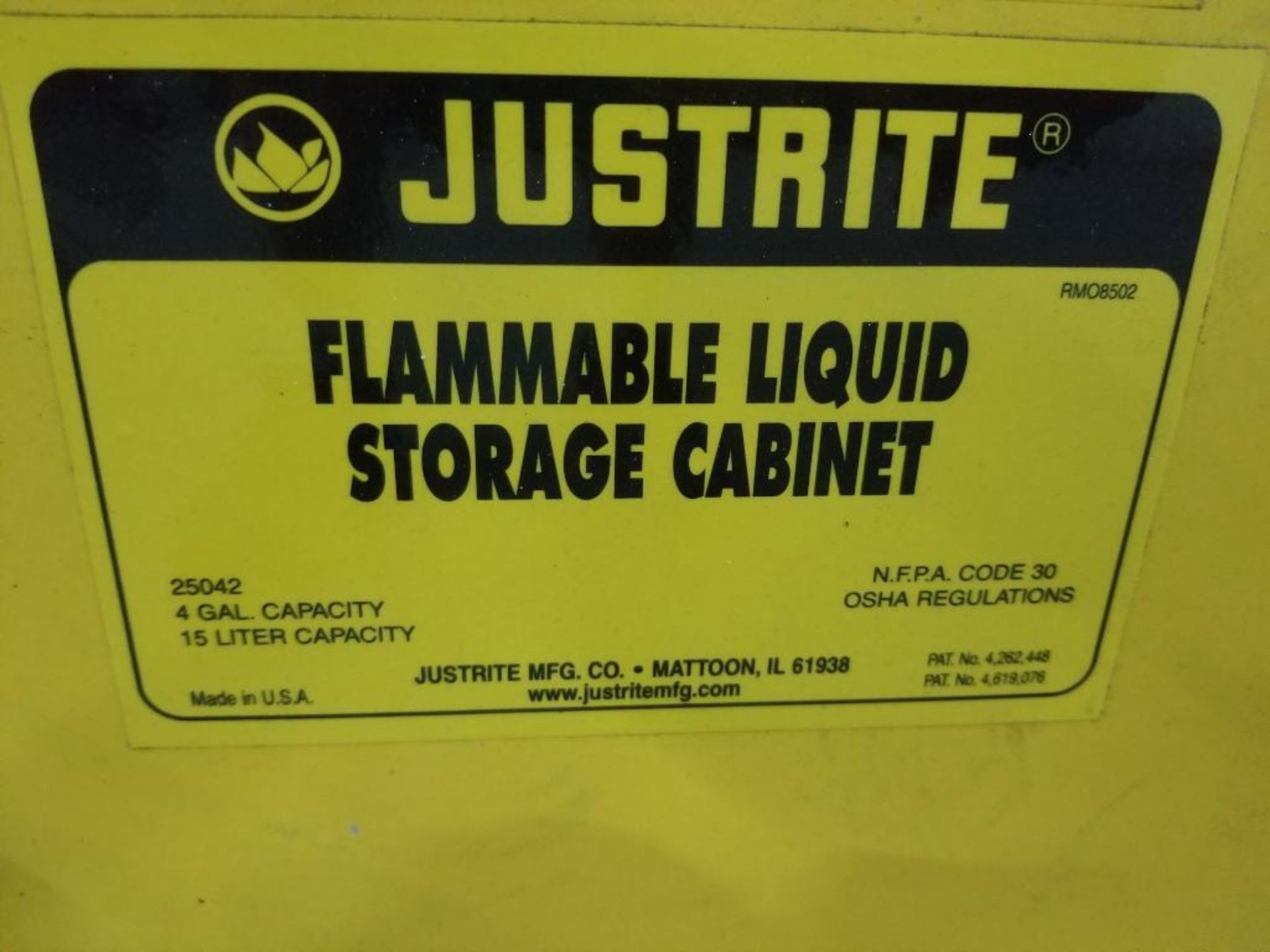 Just-rite flammable cabinet. New. - Image 3 of 4