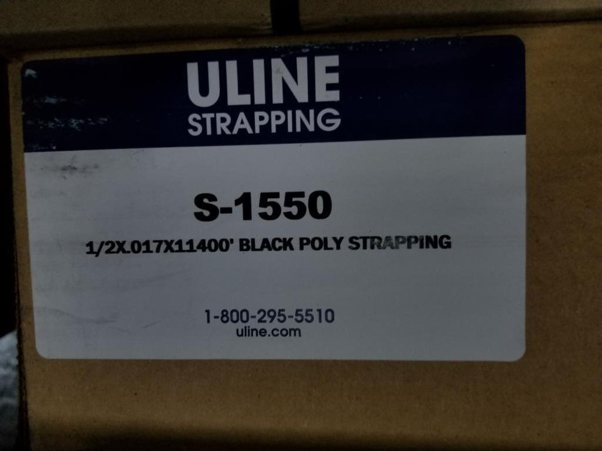 Qty 5 - Uline poly strapping boxes. Model S-1550. - Image 2 of 3