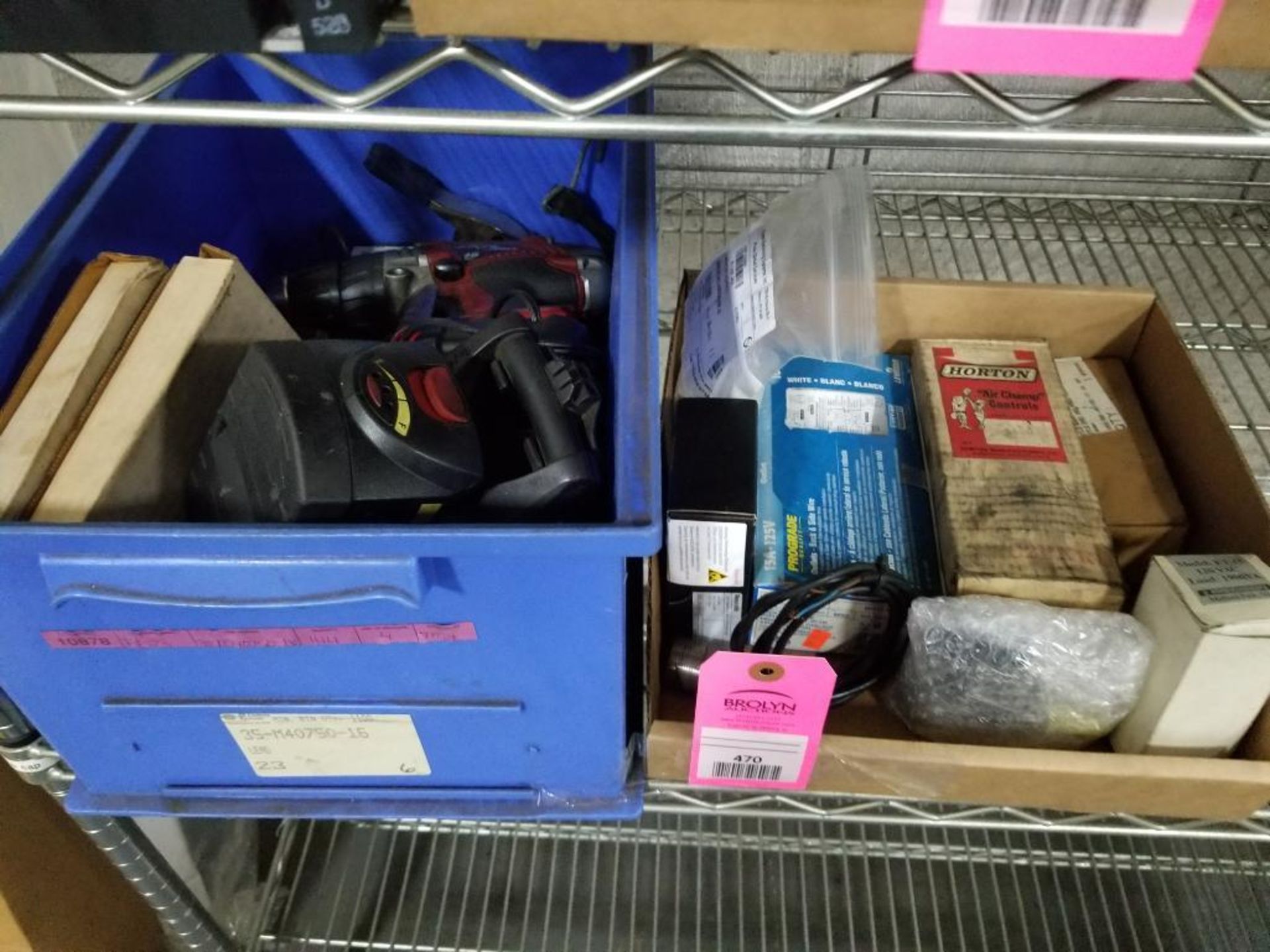 Assorted replacement parts and tools.