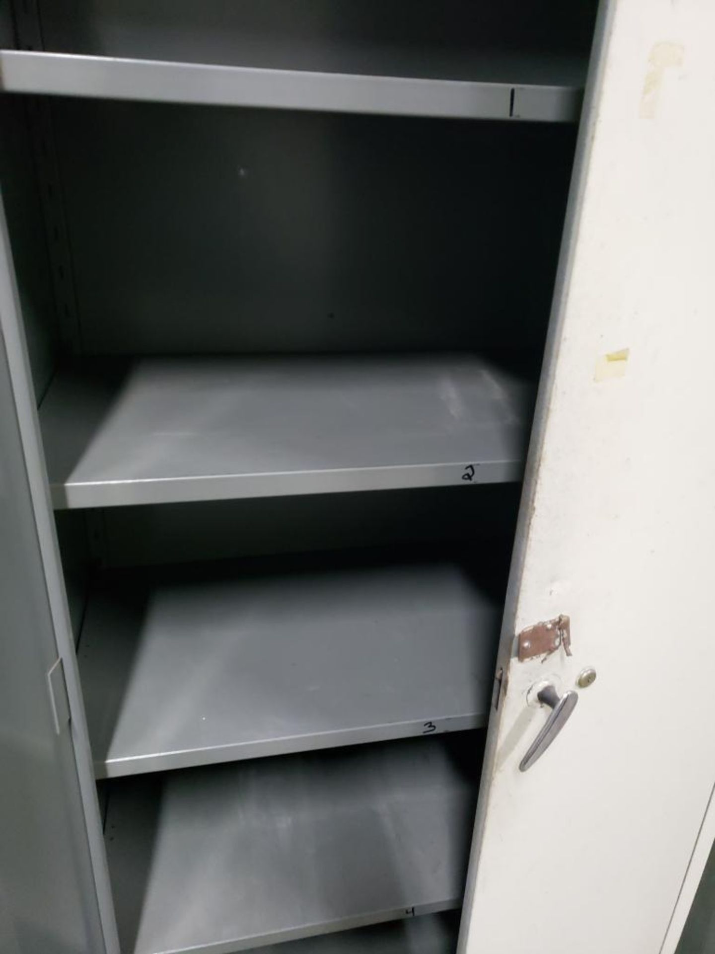 Steel cabinet. 18d x 36w x 78t. - Image 2 of 2