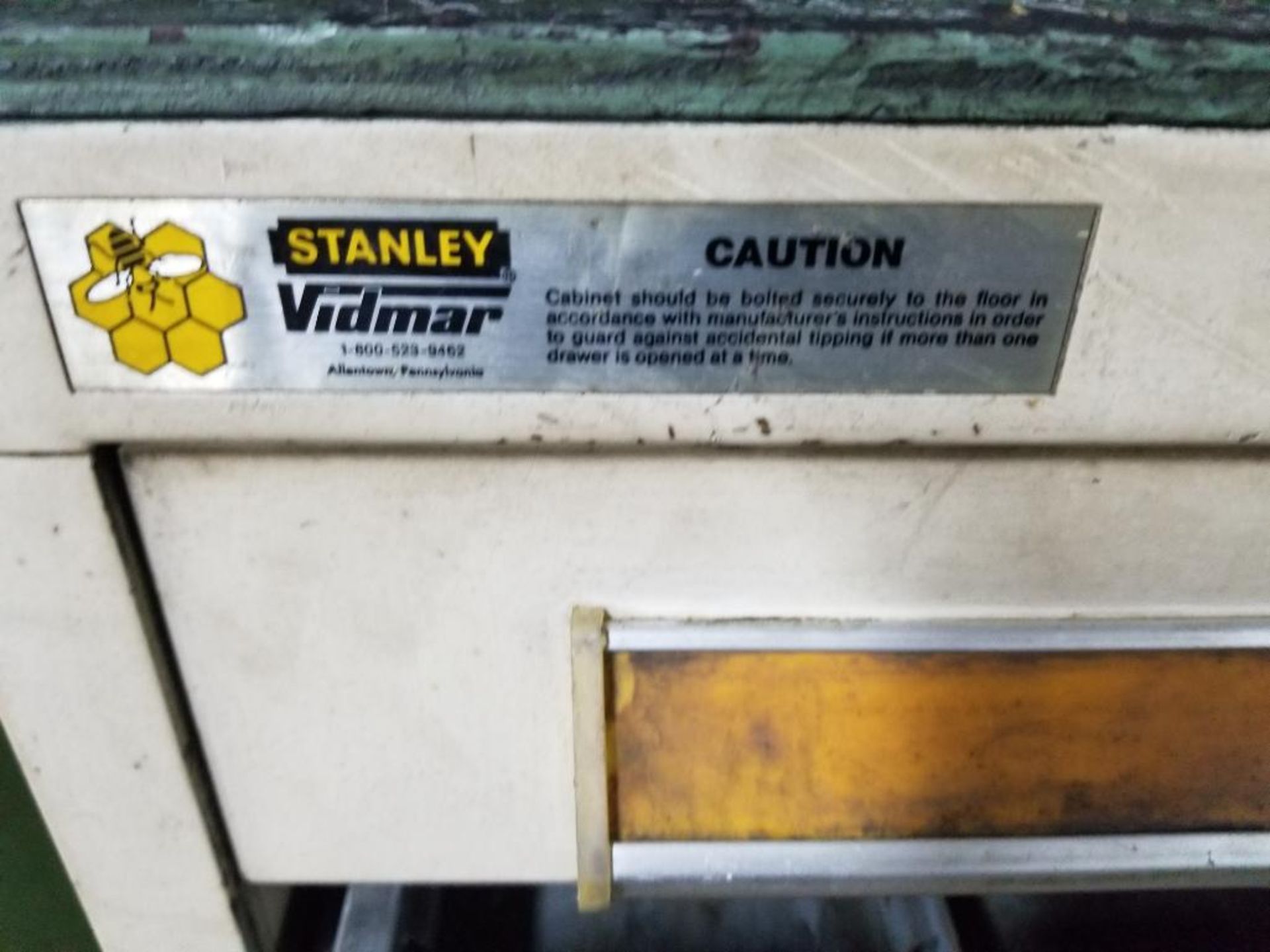 6 drawer Stanley Vidmar tool cabinet. 28D x 30W x 45T. - Image 3 of 4