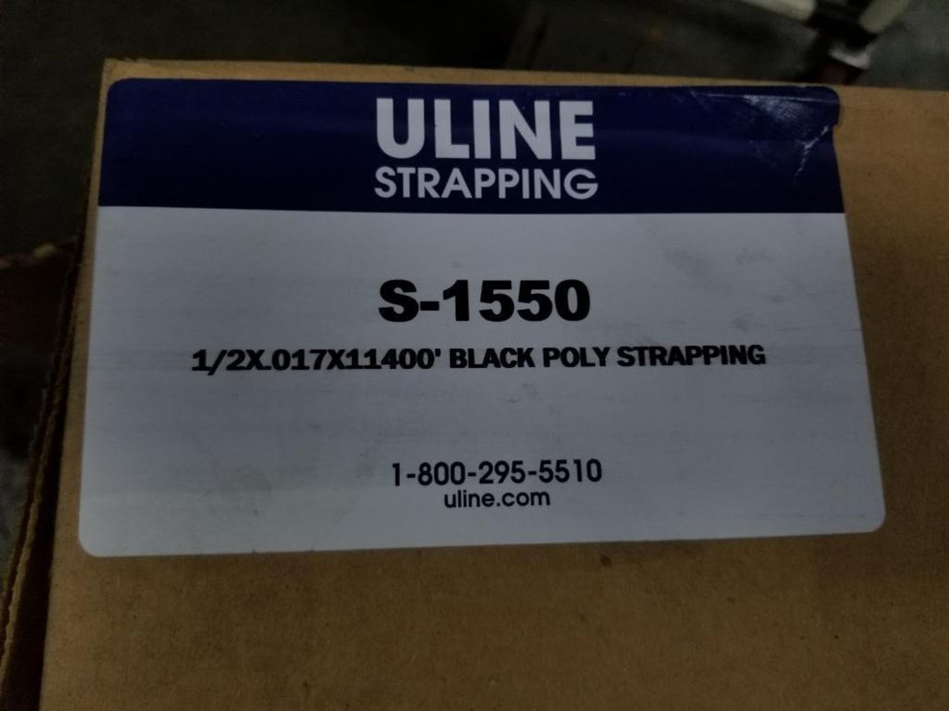 Qty 7 - Uline poly strapping boxes. Model S-1550. - Image 4 of 4