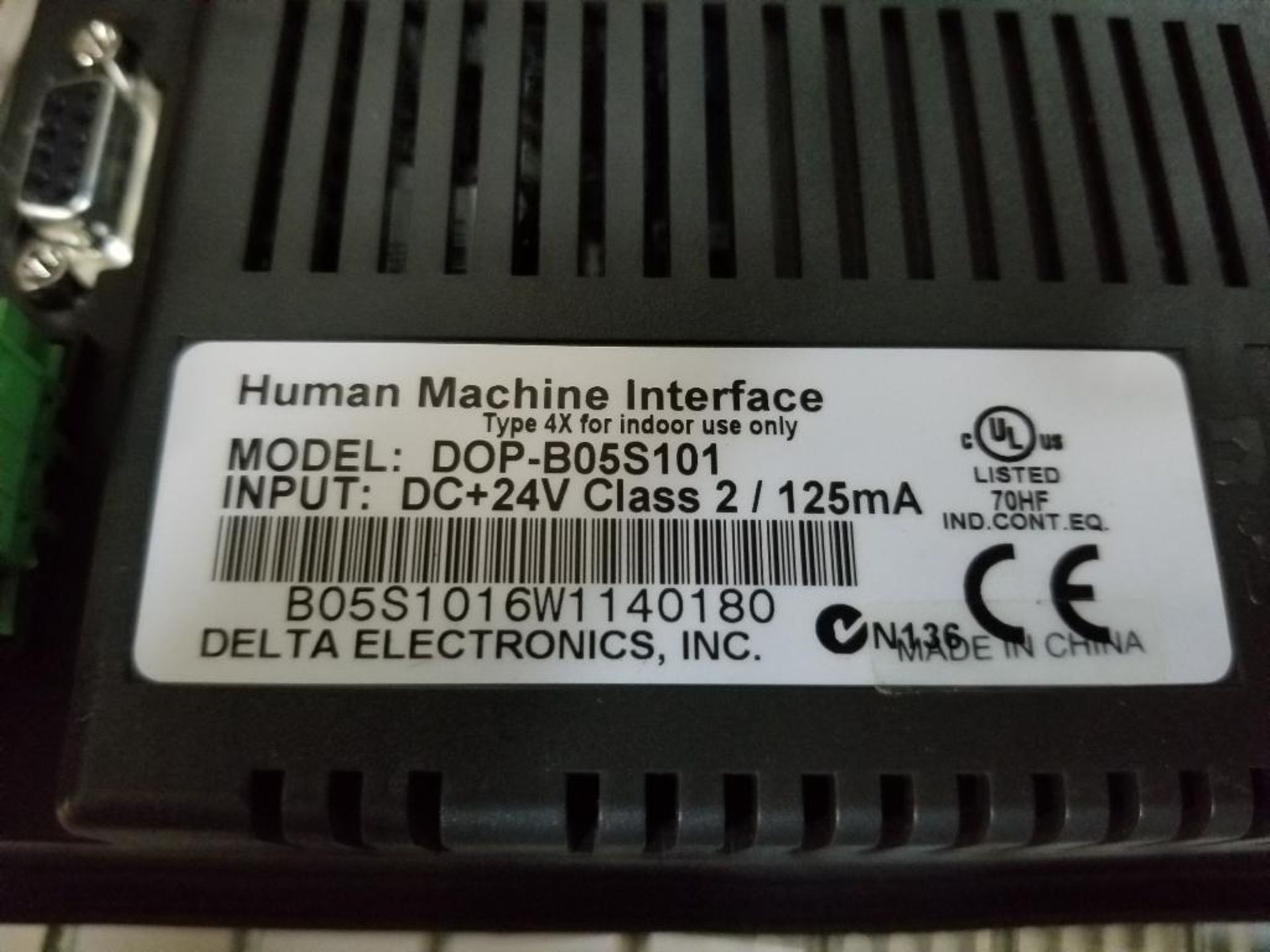 Qty 2 - Delta Electronics human machine interface. Model DOP-B05S101. - Image 8 of 8