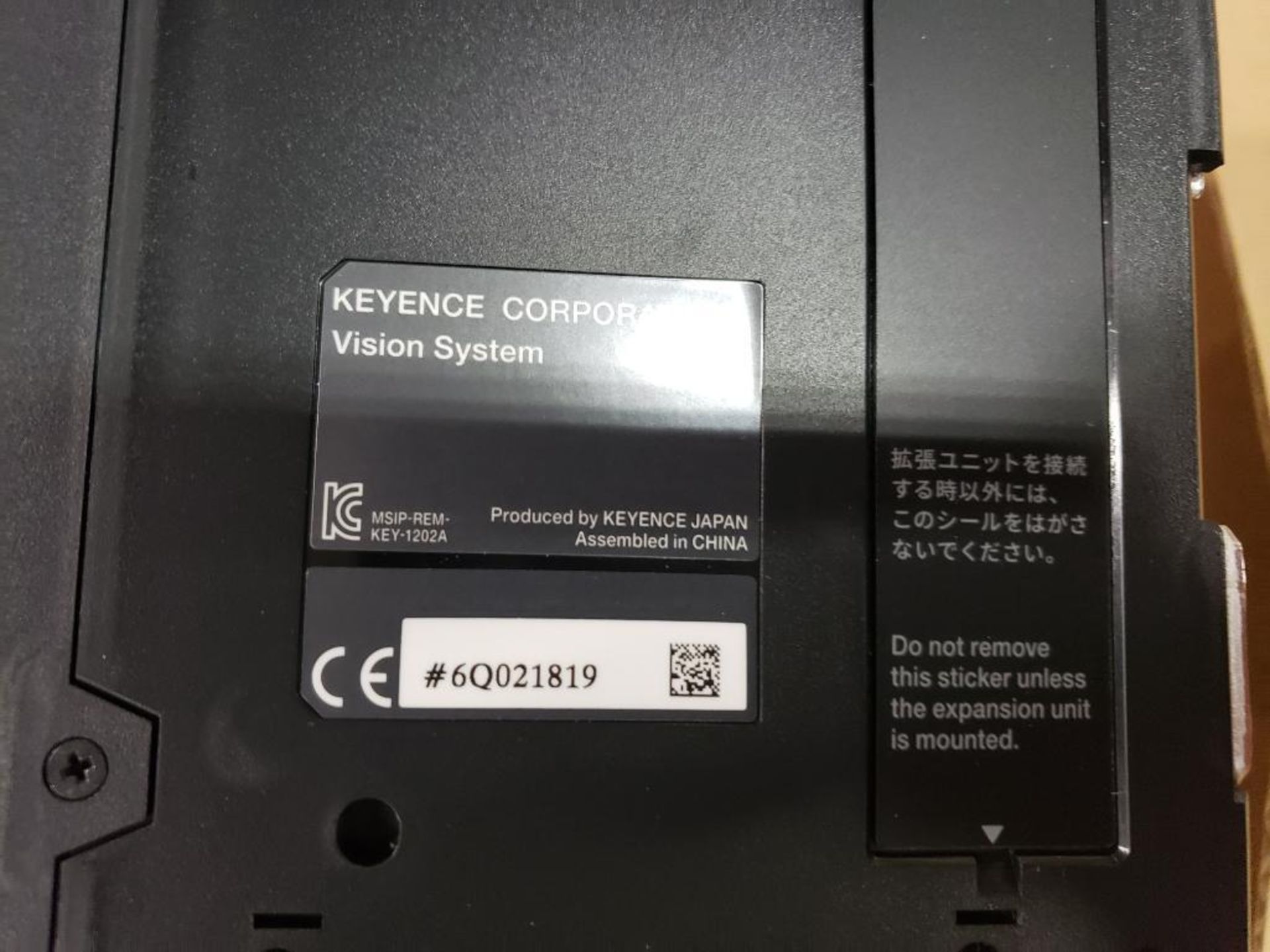 Keyence vision system controller. Part number CV-X322F with sub part CA-DC40E. - Image 6 of 7