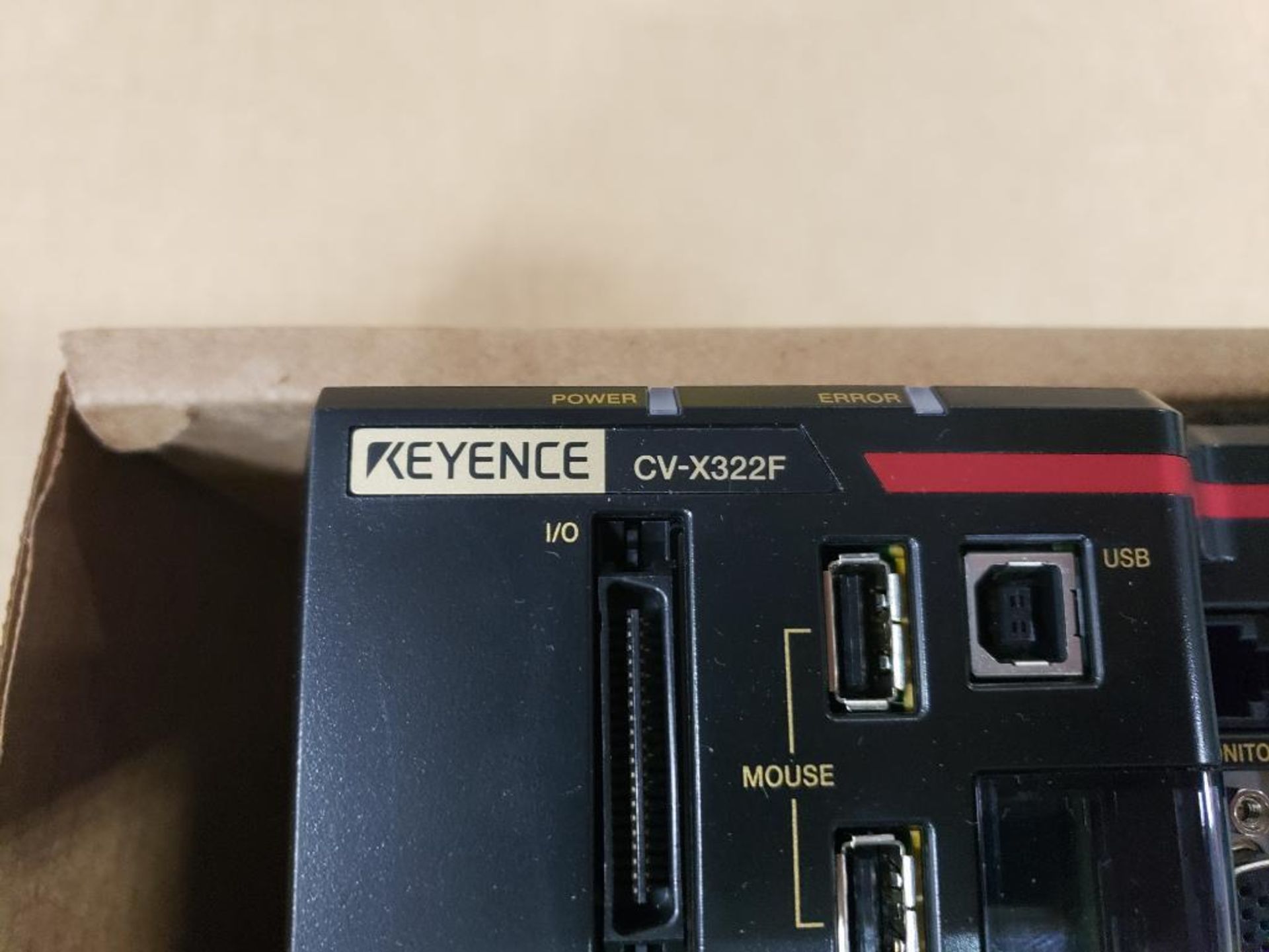 Keyence vision system controller. Part number CV-X322F with sub part CA-DC40E. - Image 3 of 7