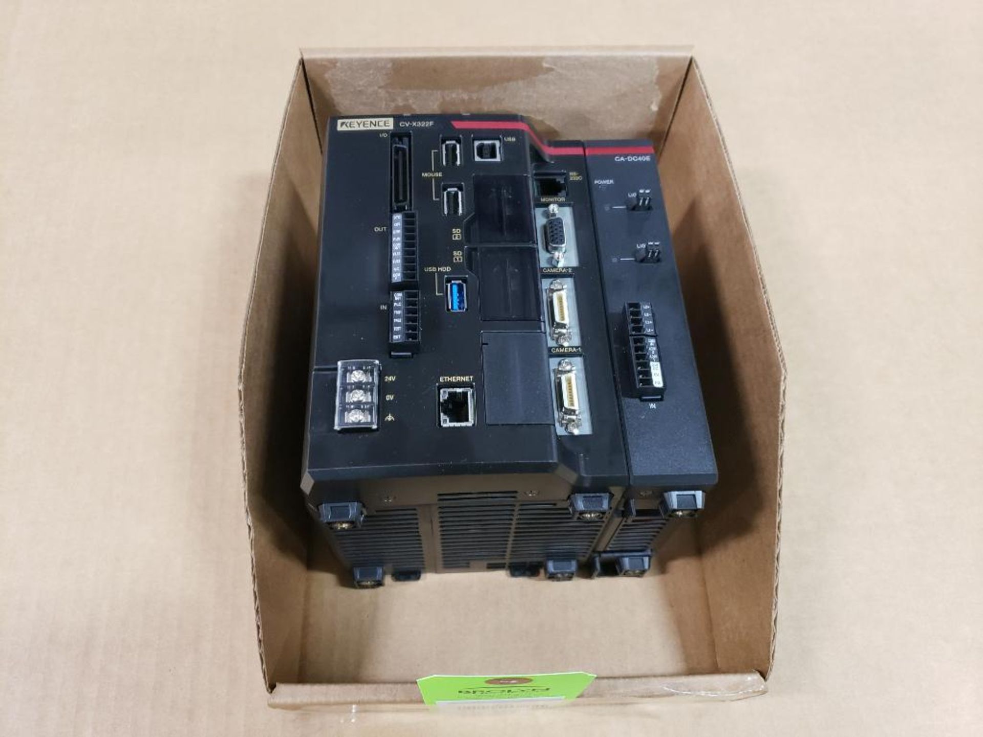 Keyence vision system controller. Part number CV-X322F with sub part CA-DC40E. - Image 2 of 8