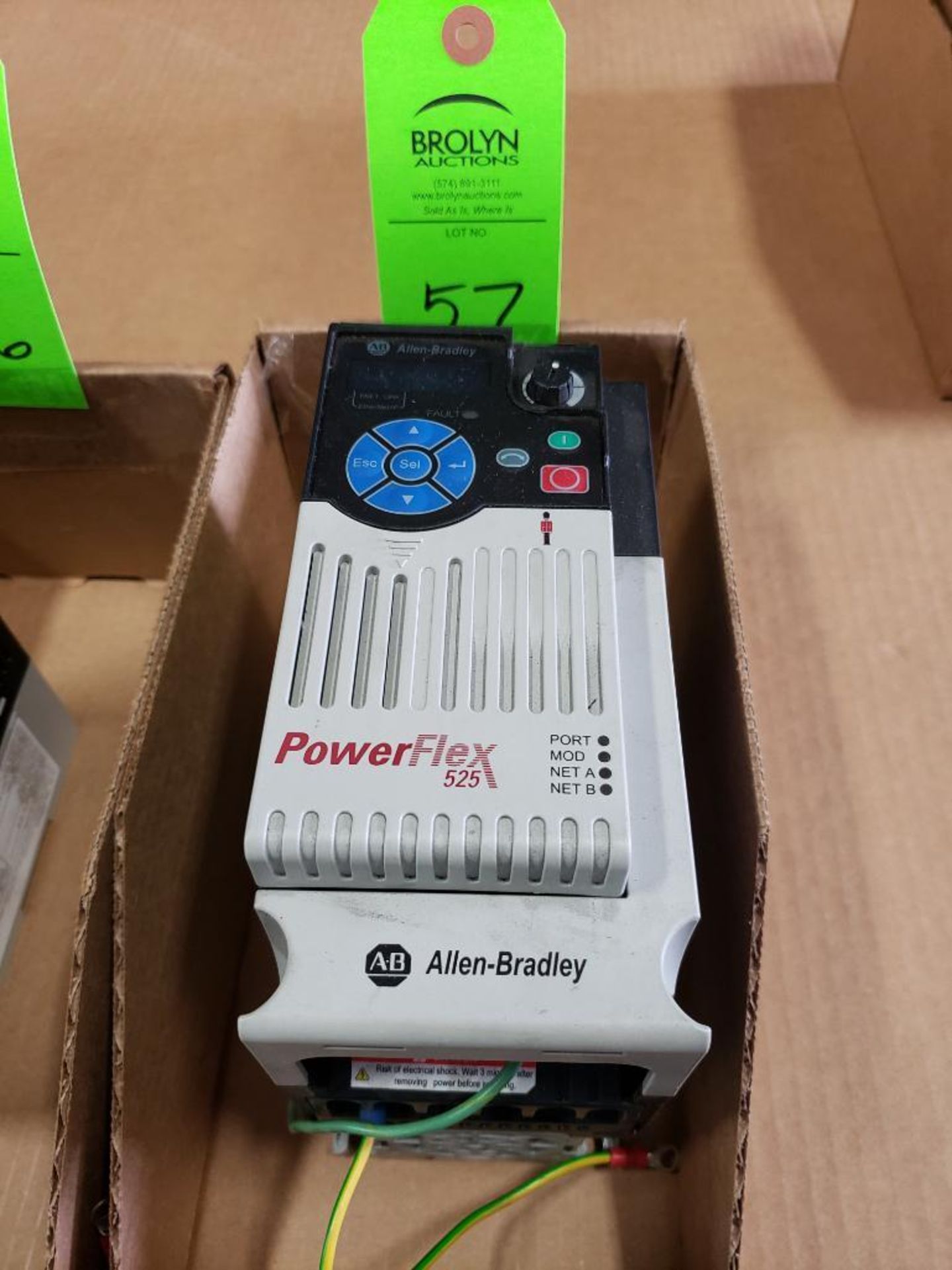 Allen Bradley powerflex 525 drive. Catalog 25B-D010N104.