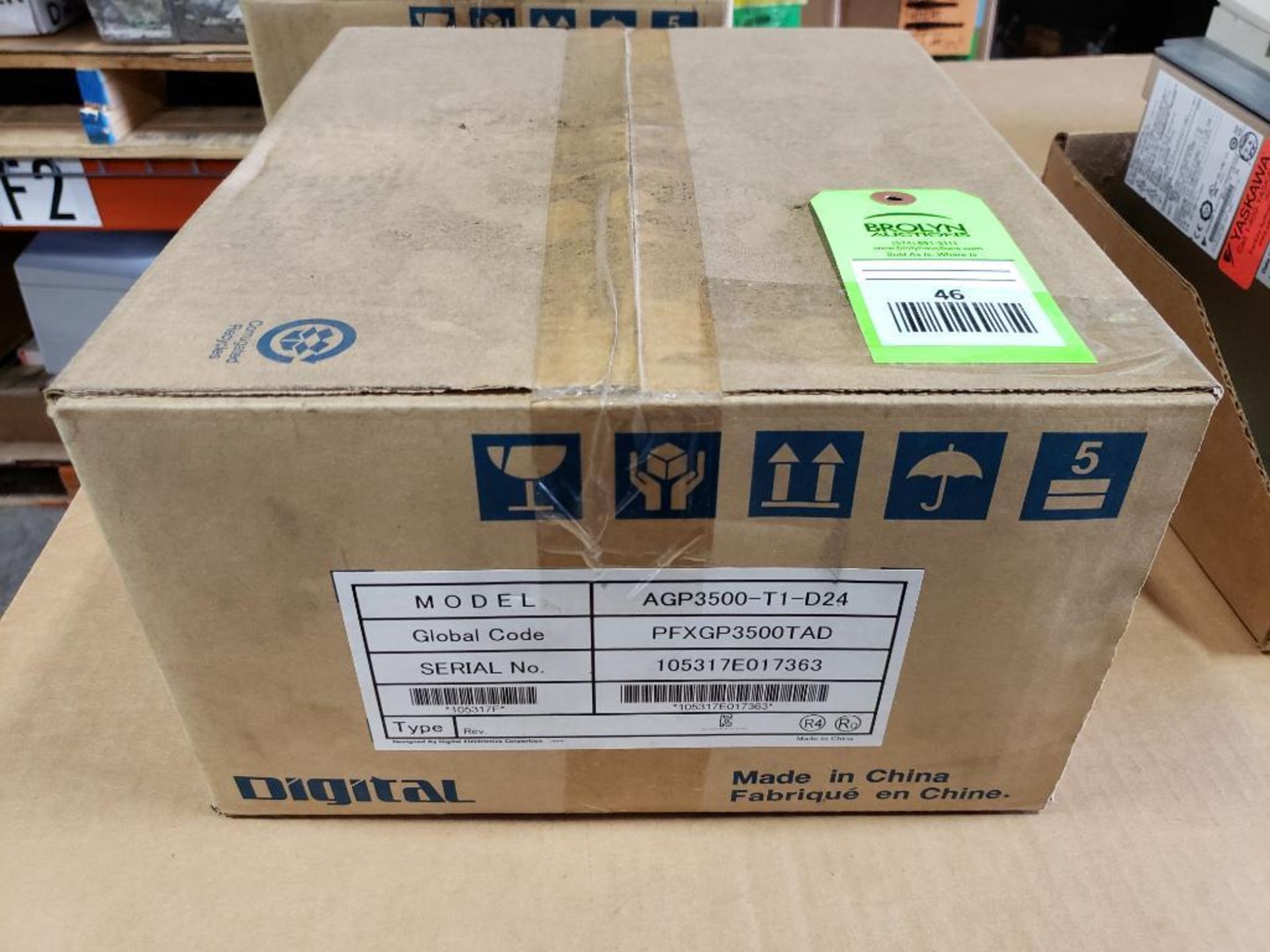 ProFace human machine interface. Model AGP3500-TI-D24. New in box.