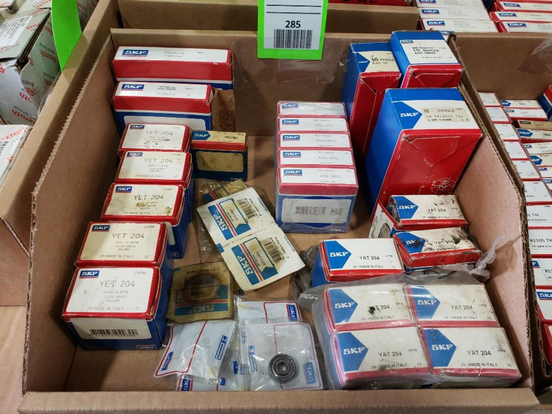 Large assortment of SKF bearings. New in box.