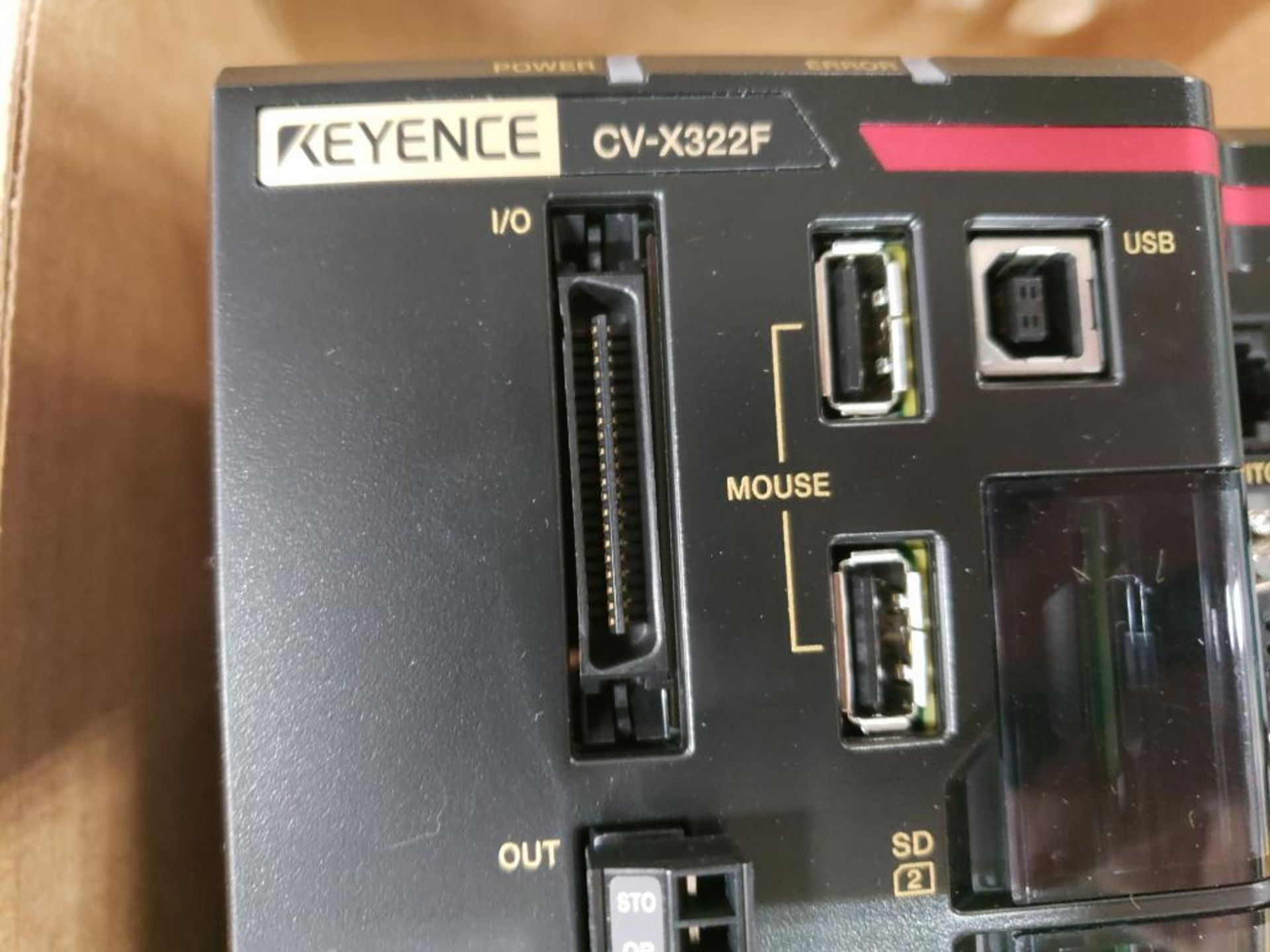 Keyence vision system controller. Part number CV-X322F with sub part CA-DC40E. - Image 4 of 8