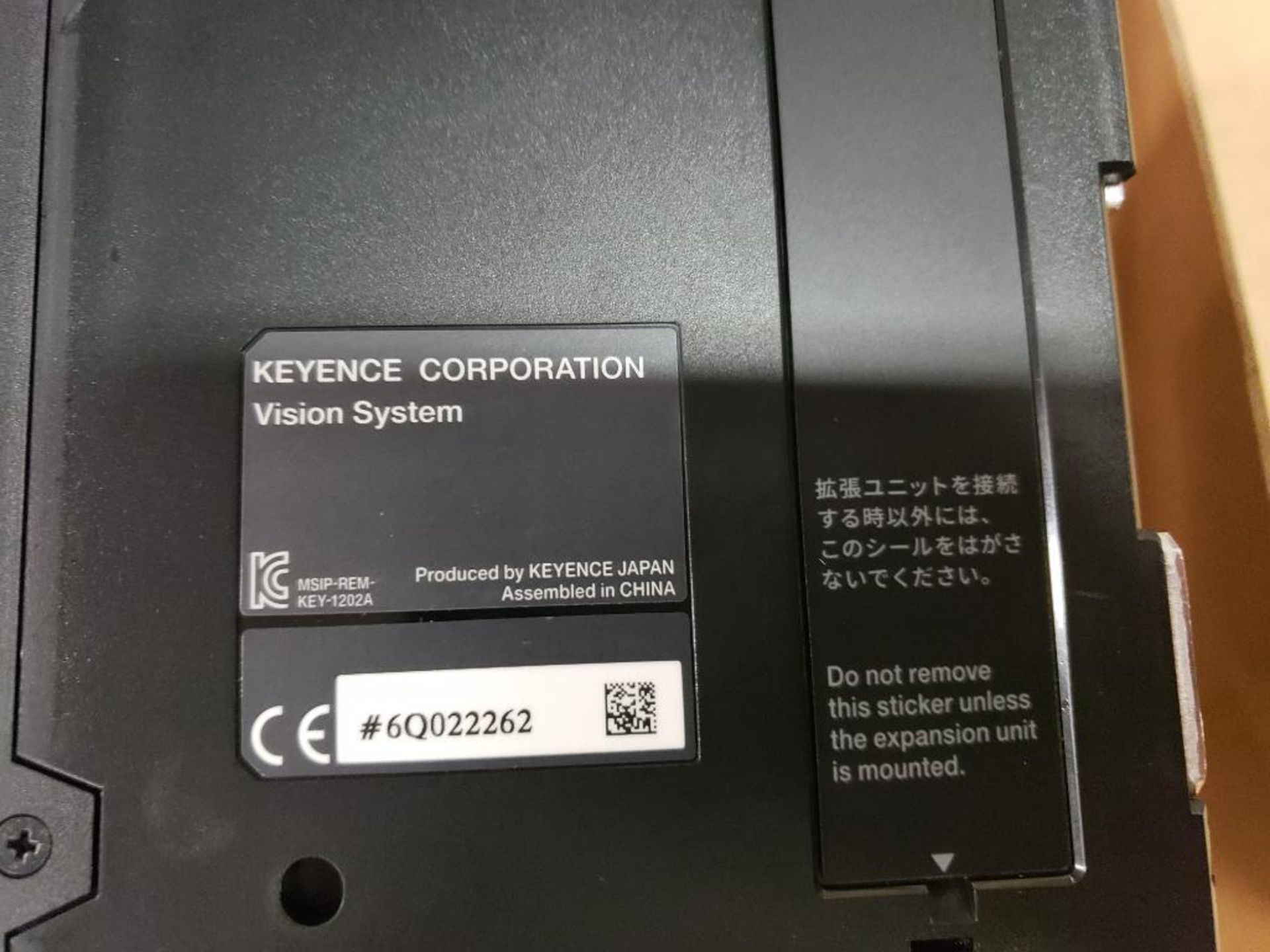 Keyence vision system controller. Part number CV-X322F with sub part CA-DC40E. - Image 6 of 6