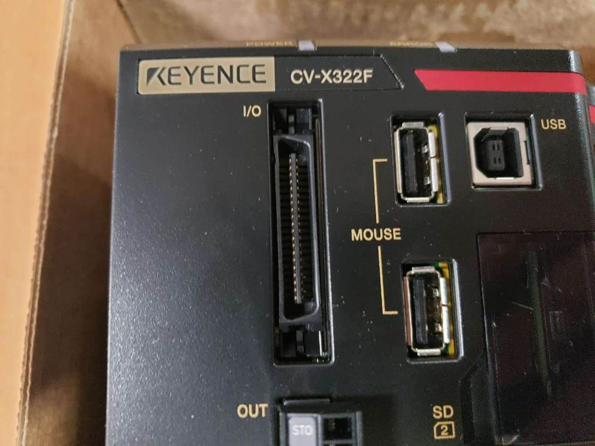 Keyence vision system controller. Part number CV-X322F with sub part CA-DC40E. - Image 4 of 6