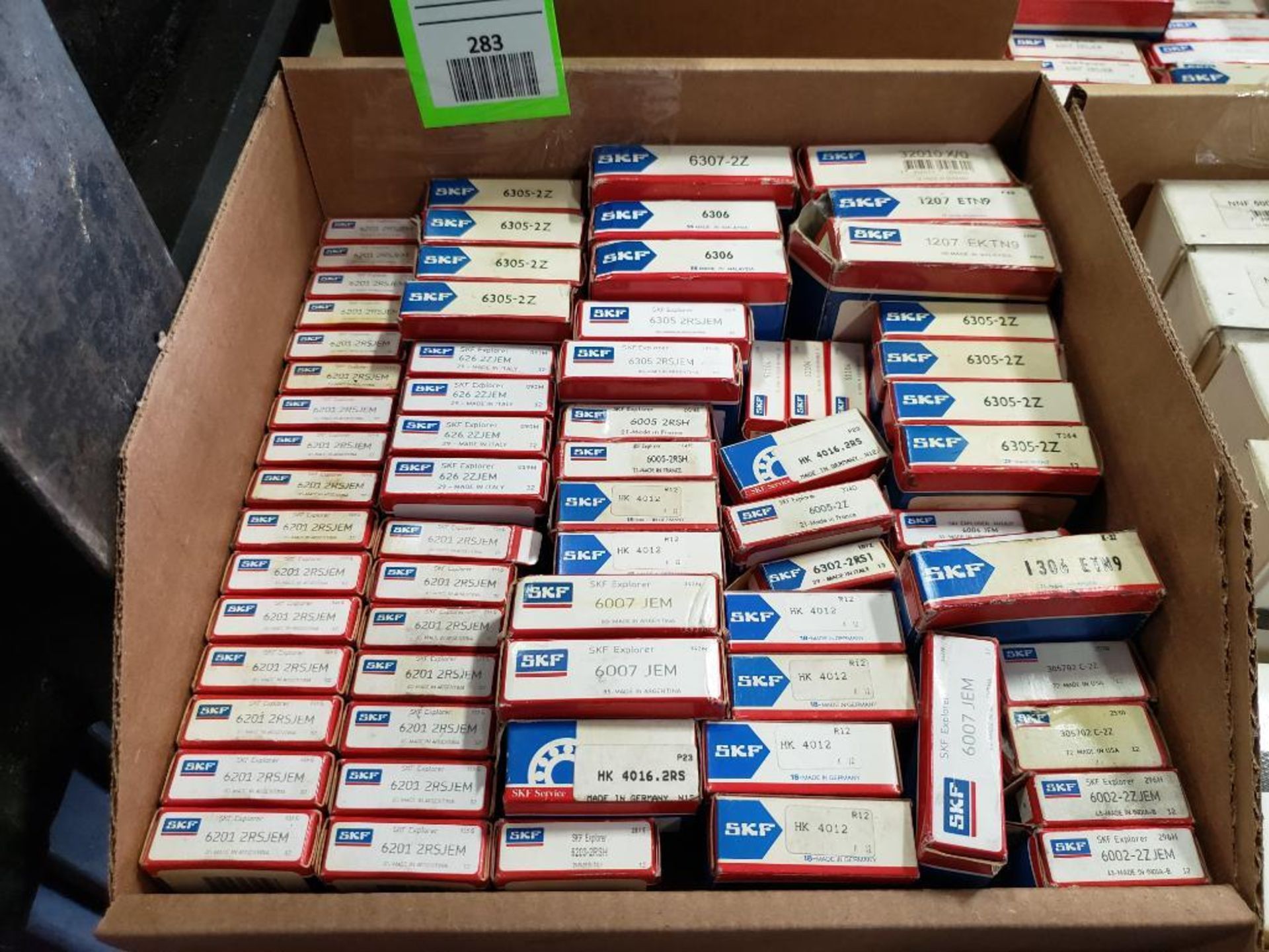 Large assortment of SKF bearings. New in box.