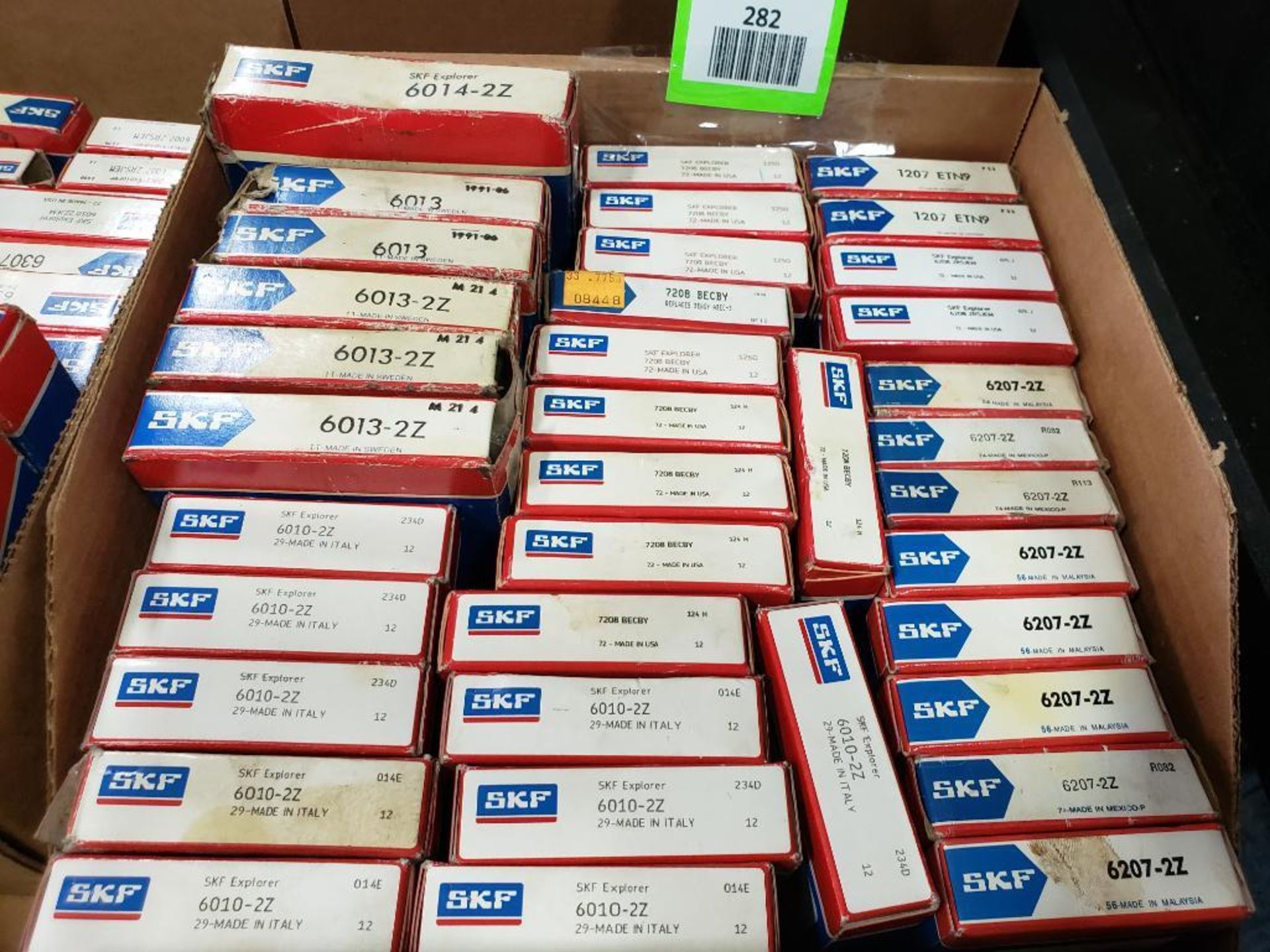 Large assortment of SKF bearings. New in box.