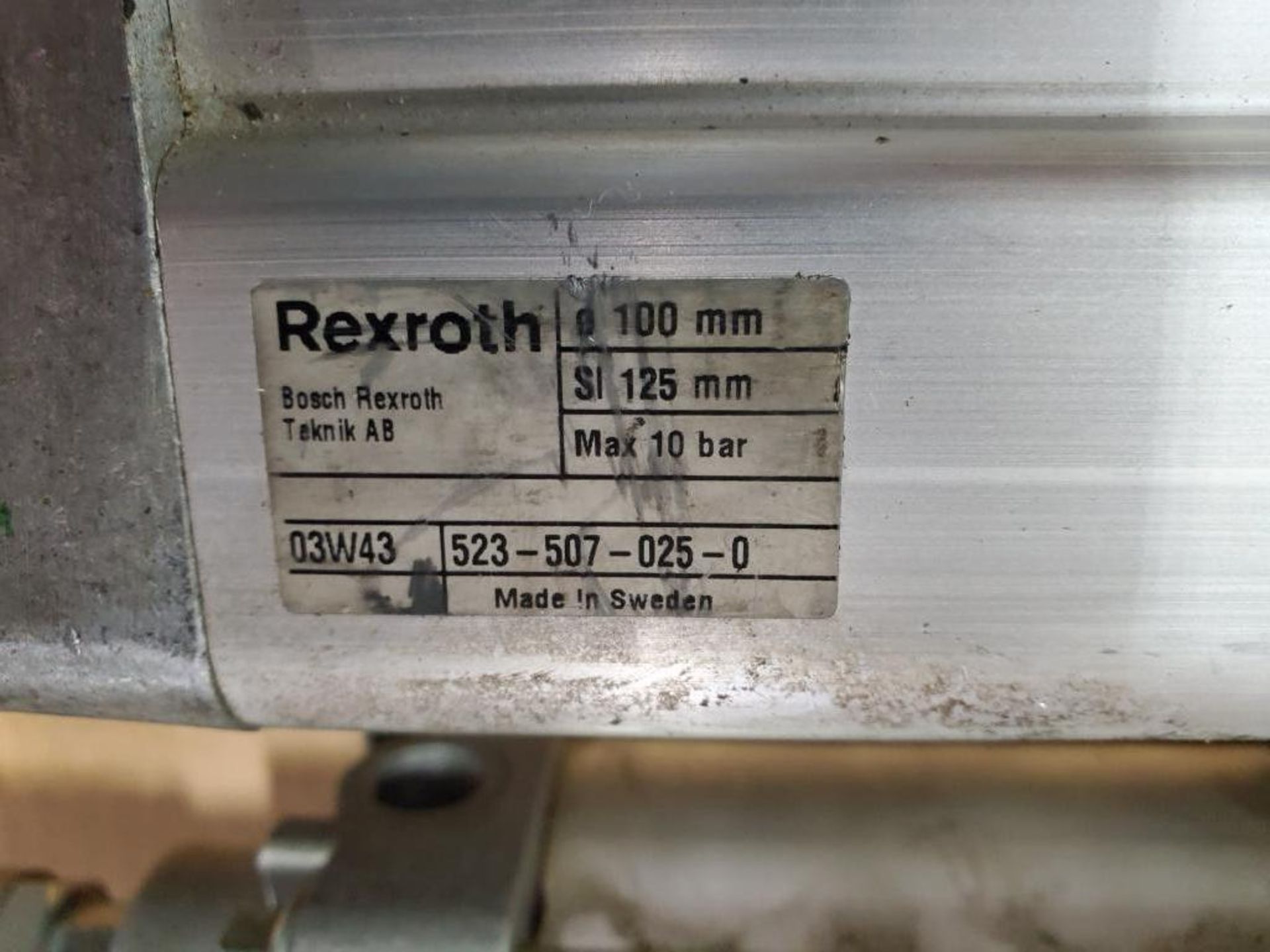 Qty 5 - Assorted pneumatic cylinders. Rexroth, Mecman. - Image 6 of 11