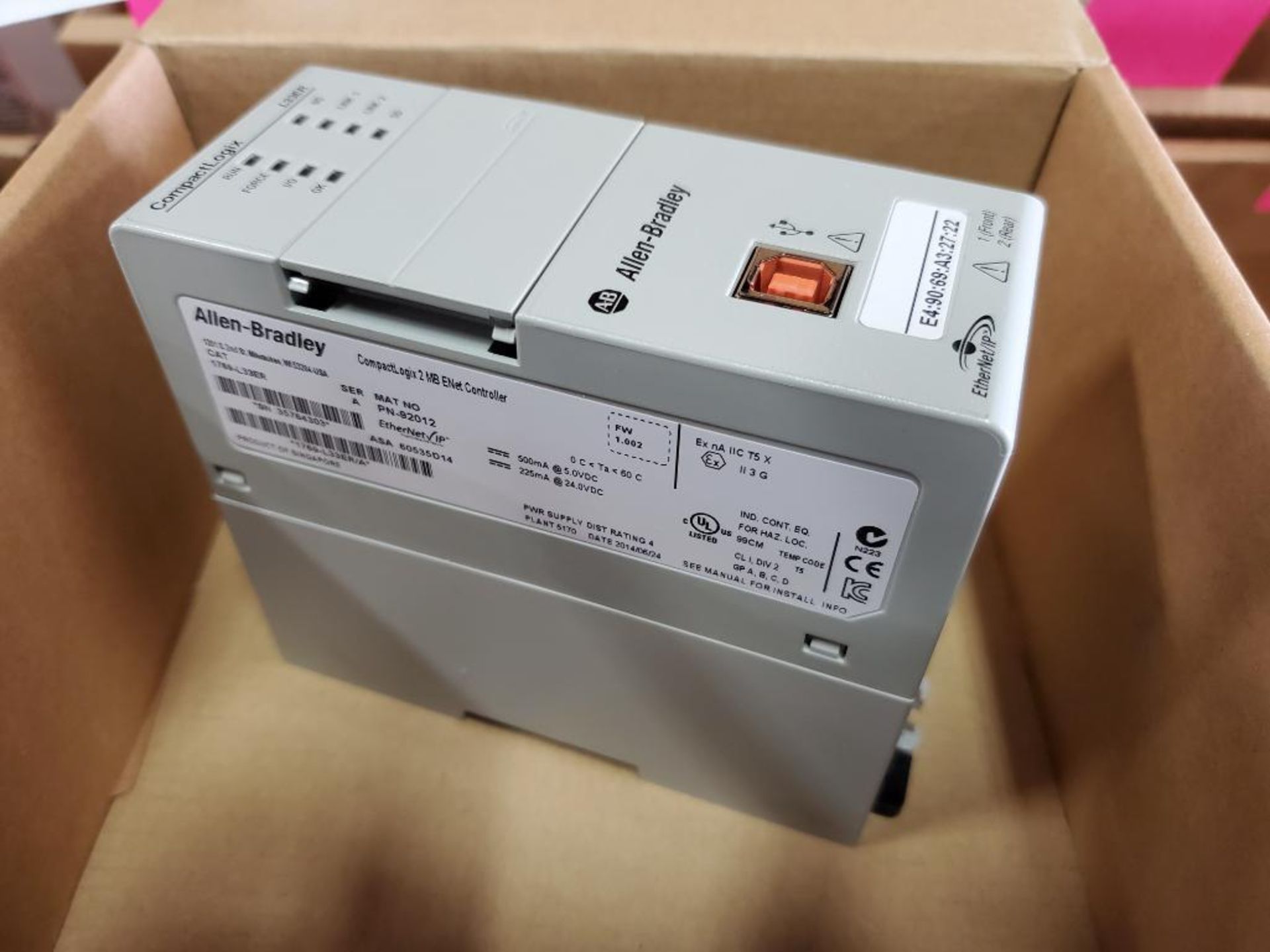 Allen Bradley CompactLogix memory controller. Catalog 1769-L33ER. New in box. - Image 4 of 6