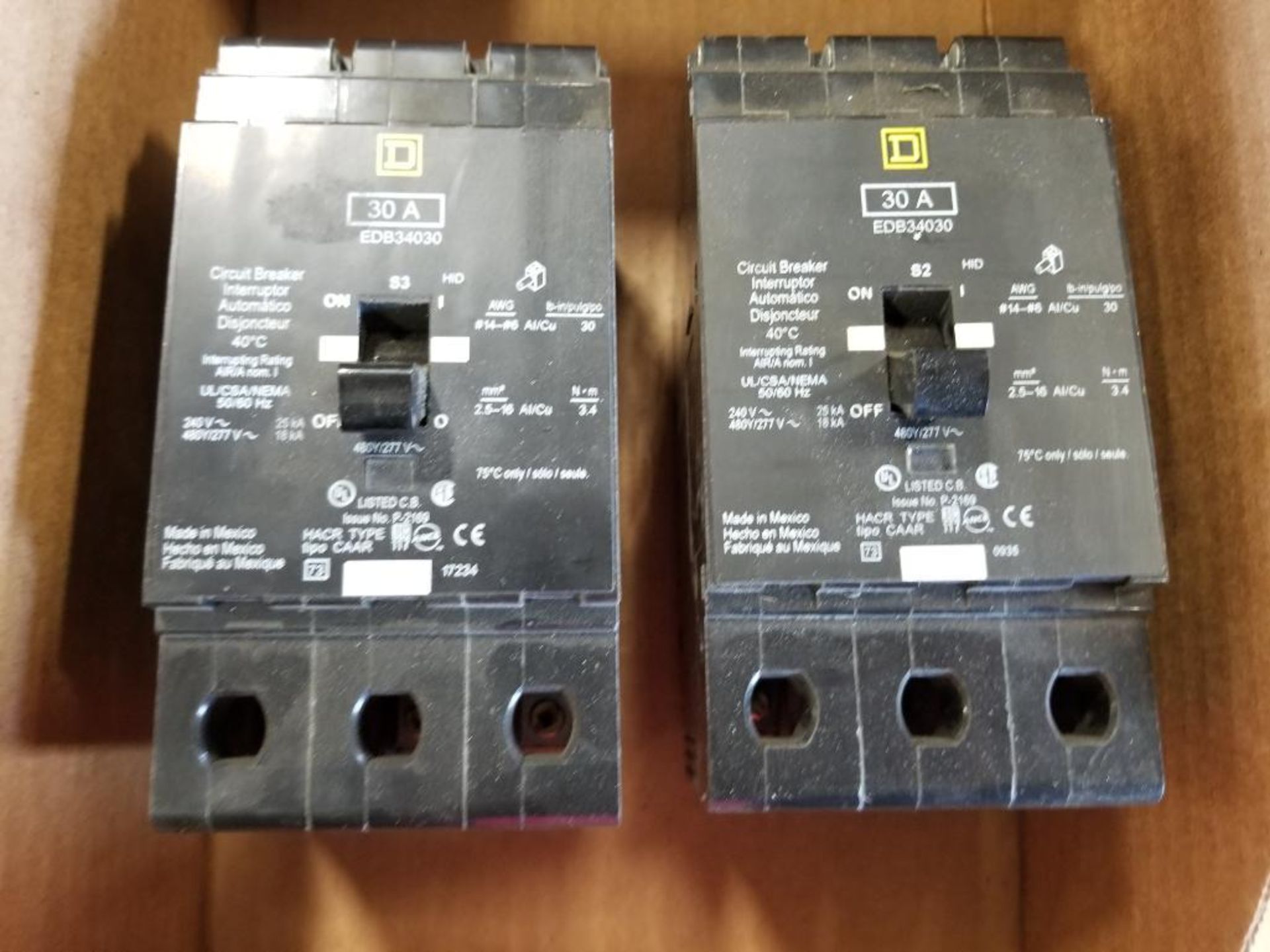 Qty 2 - Square D breaker. - Image 4 of 4