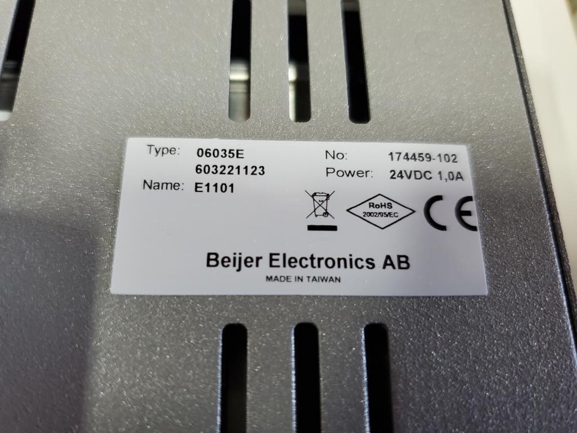 Beijer electronics human machine interface. Model E1101. - Image 4 of 5