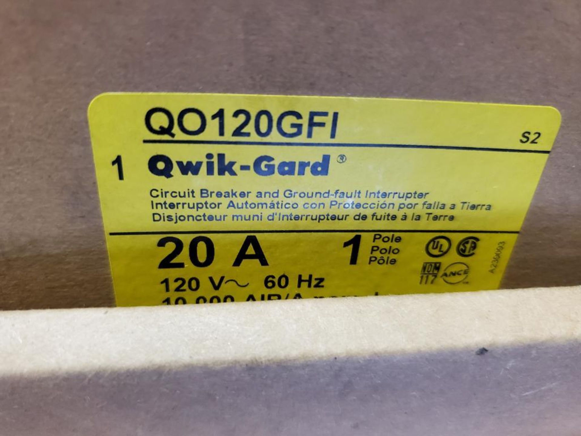 Qty 8 - Square D qwik-gard. Part number QO120GFI. New in box. - Image 2 of 3