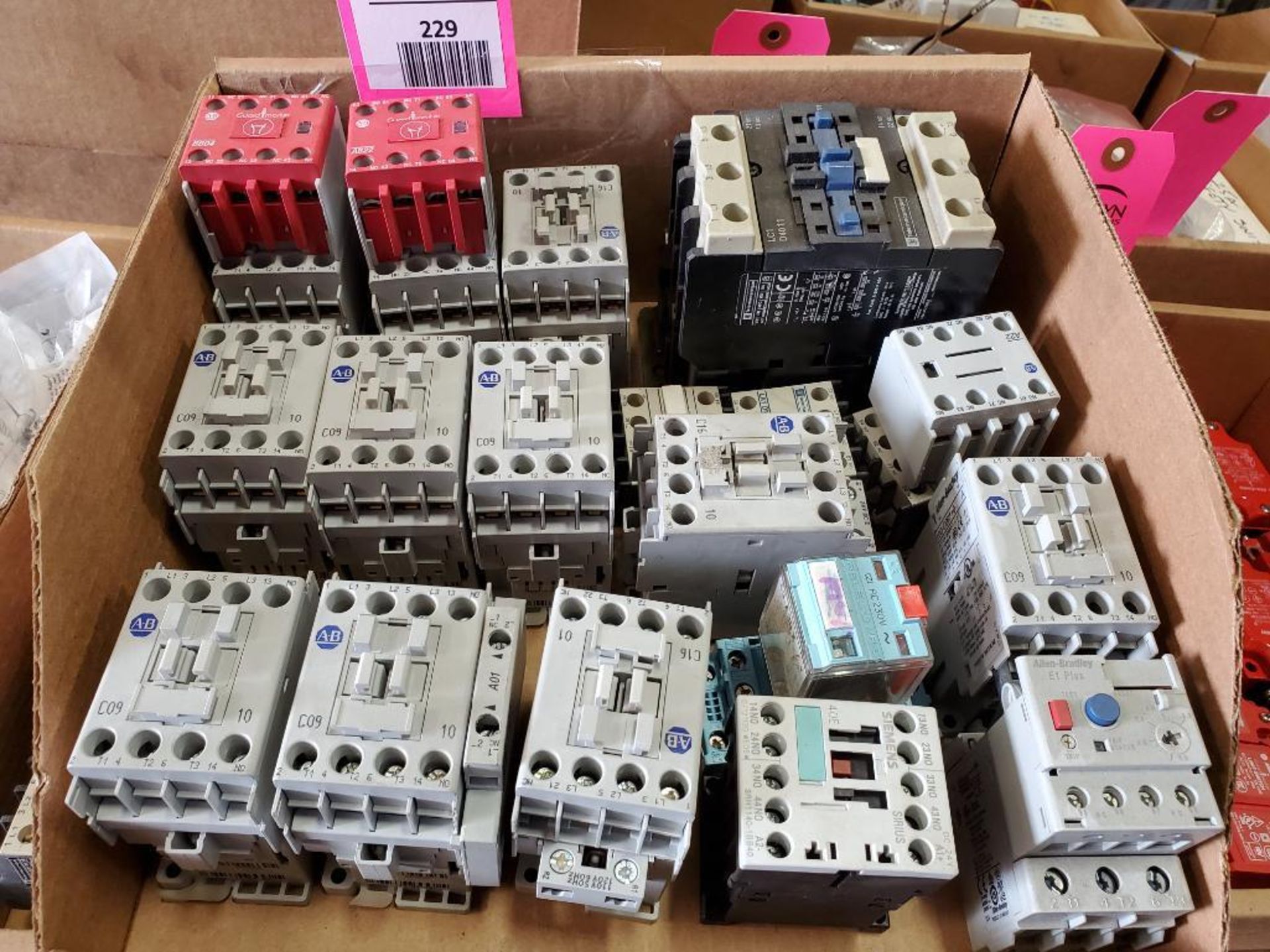 Large assortment of electrical contractors.