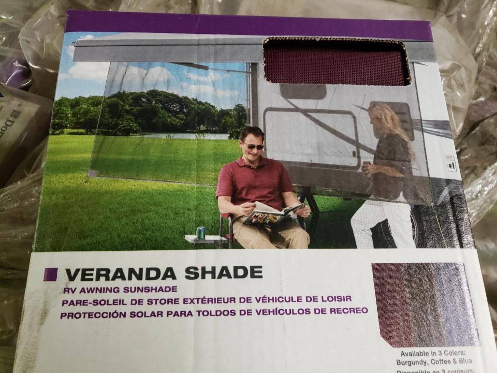 Qty 40 - RV awning veranda shade. Patty O-Shade 15'. Part number 930015.G10. - Image 4 of 5