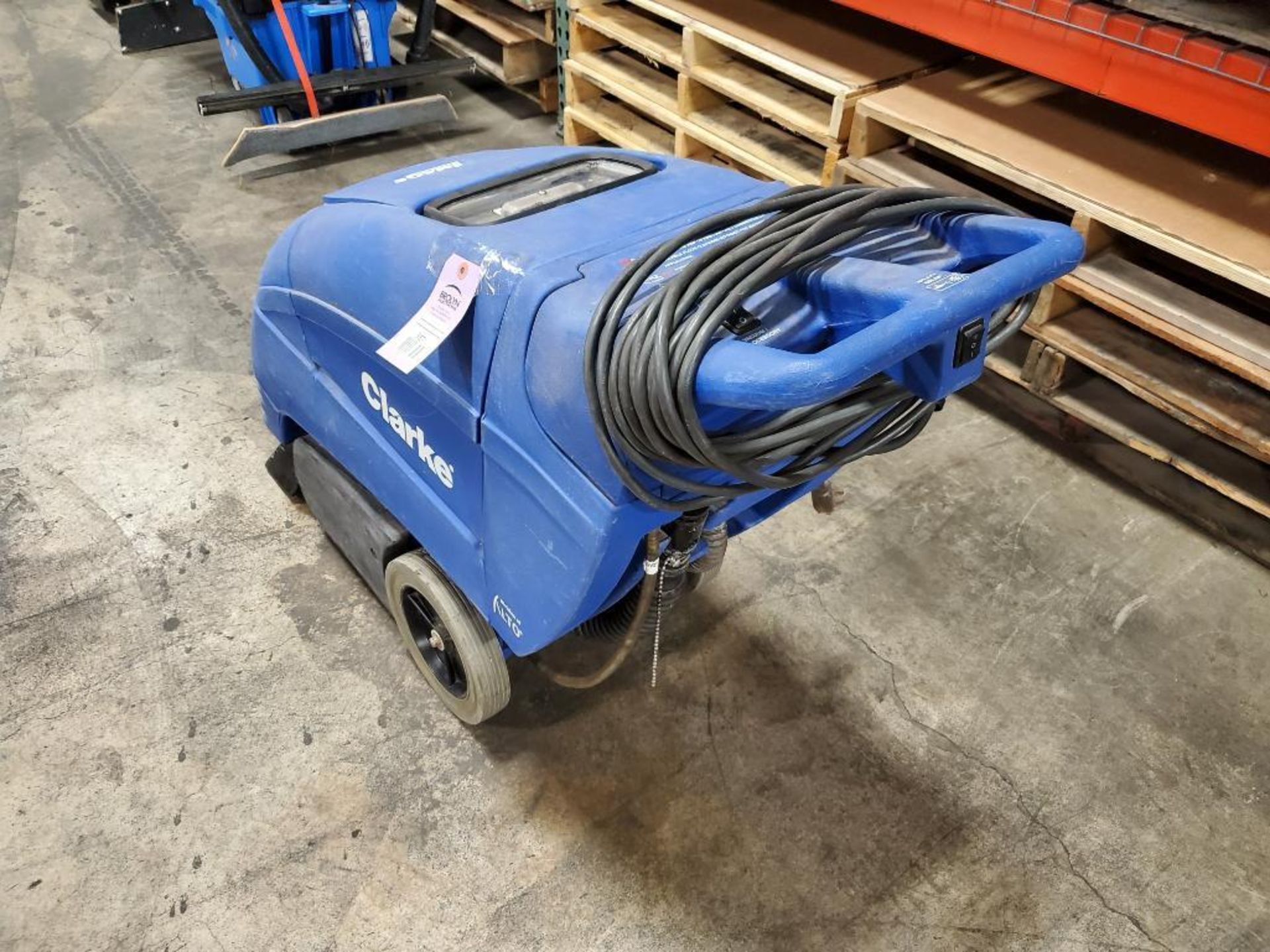 16" Clarke electric walk behind carpet extractor. - Image 2 of 11