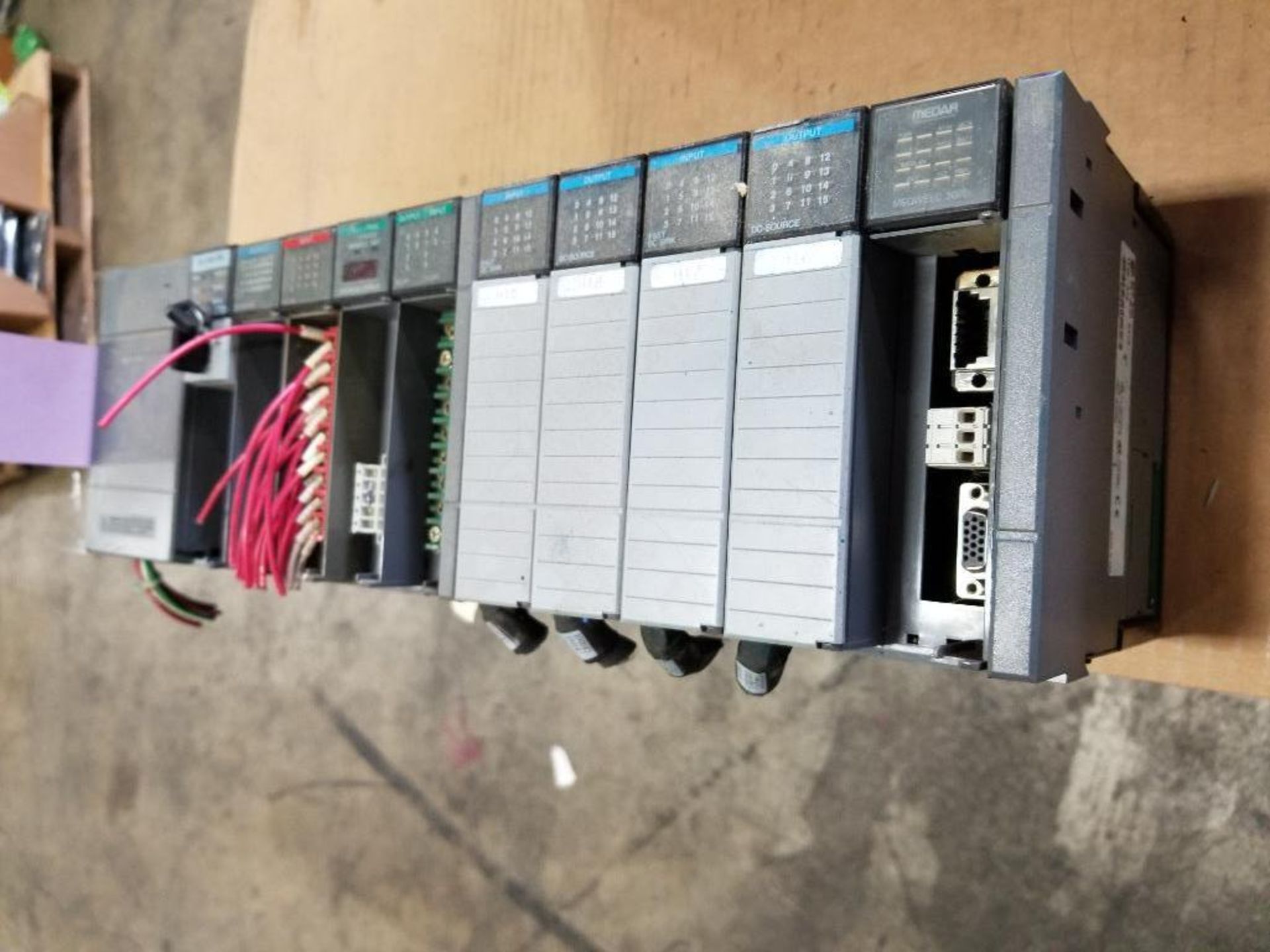 Allen Bradley SLC PLC rack with cards. - Image 3 of 7