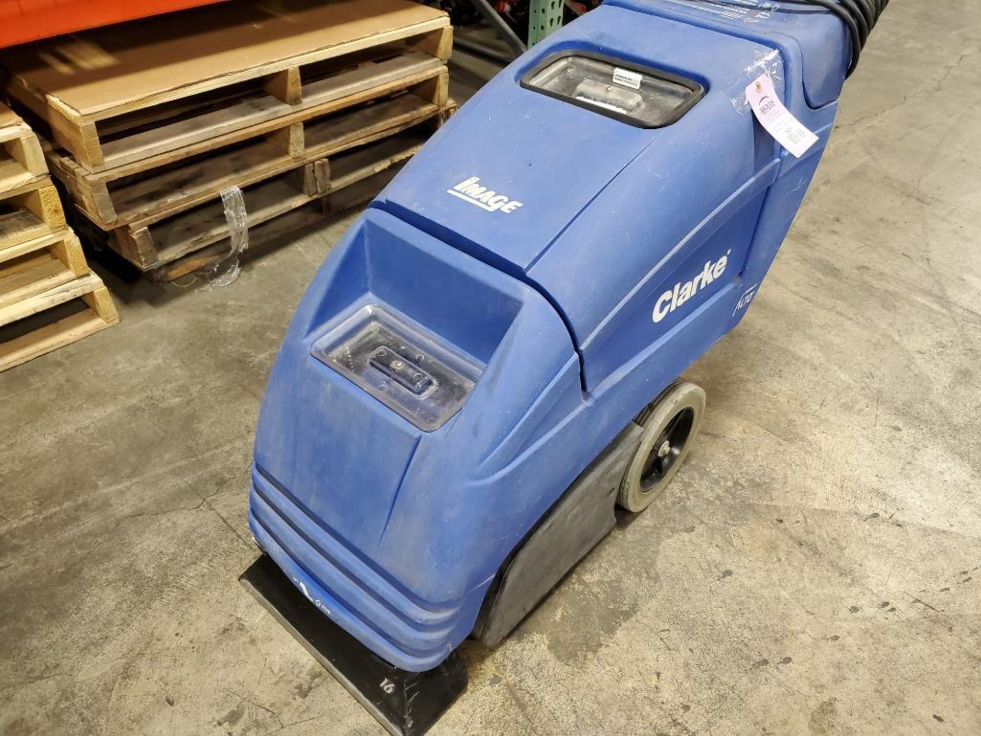 16" Clarke electric walk behind carpet extractor. - Image 11 of 11