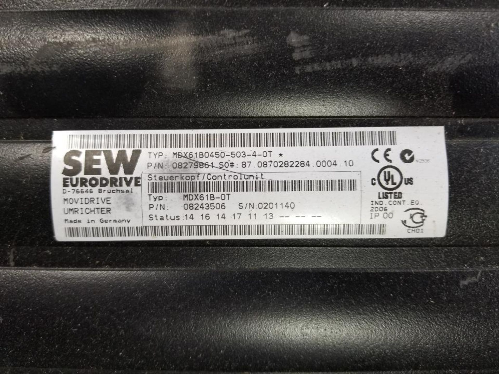 Sew Eurodrive drive. Model MDX61B0450-503-4-0T. - Image 3 of 9