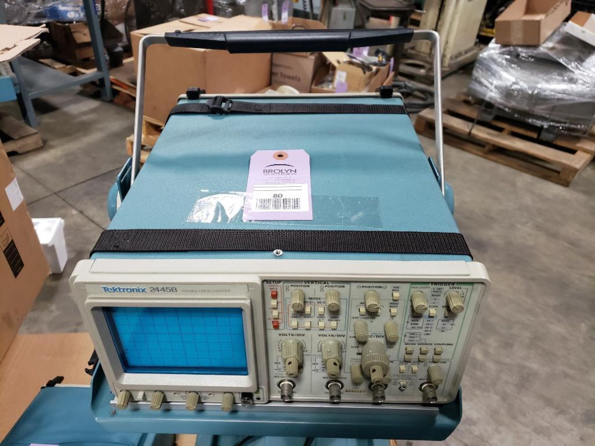 Tektronix oscilloscope. Model 2445B. - Image 2 of 9