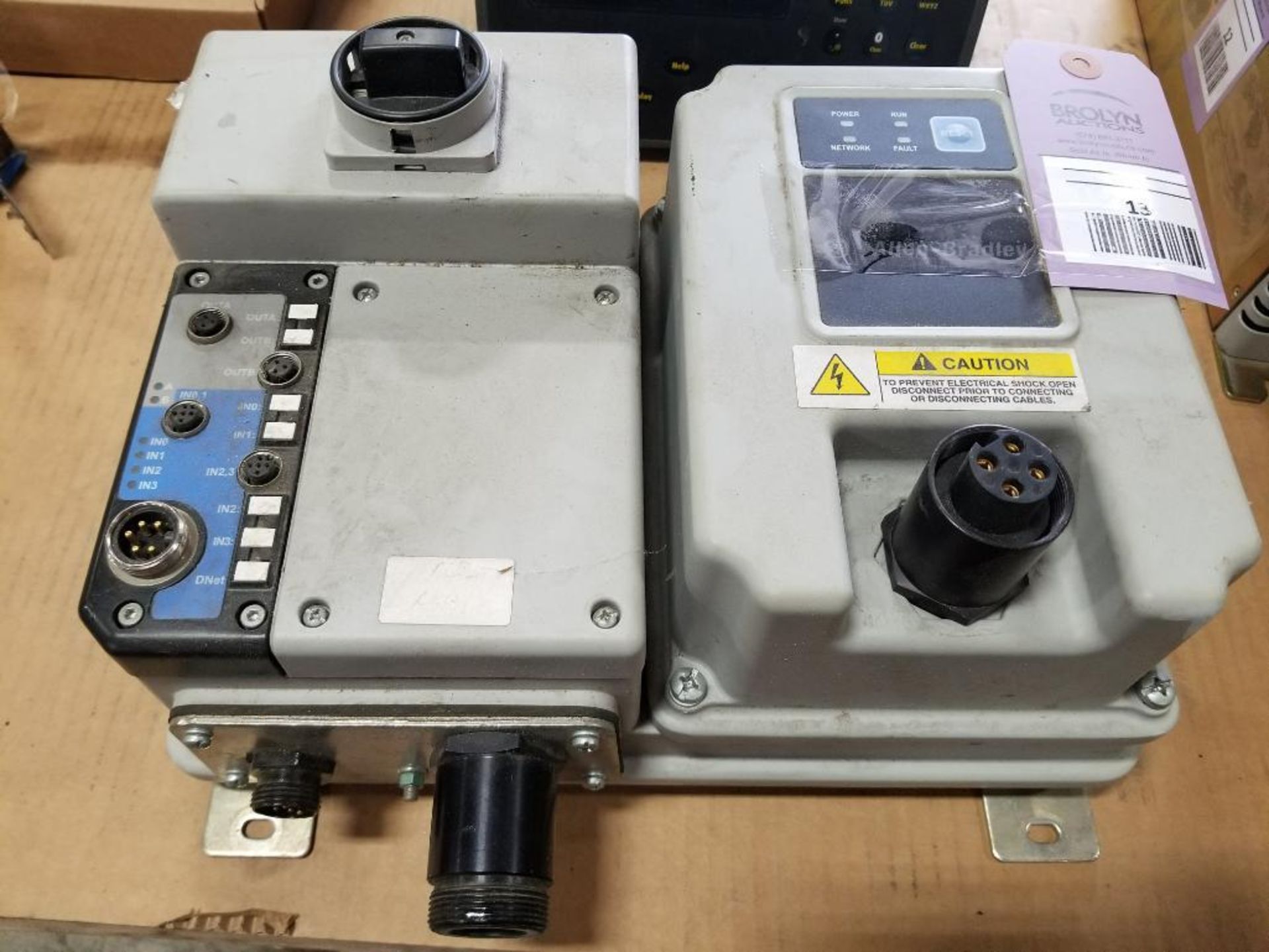 Allen Bradley Armorstart unit. Control module with base unit.