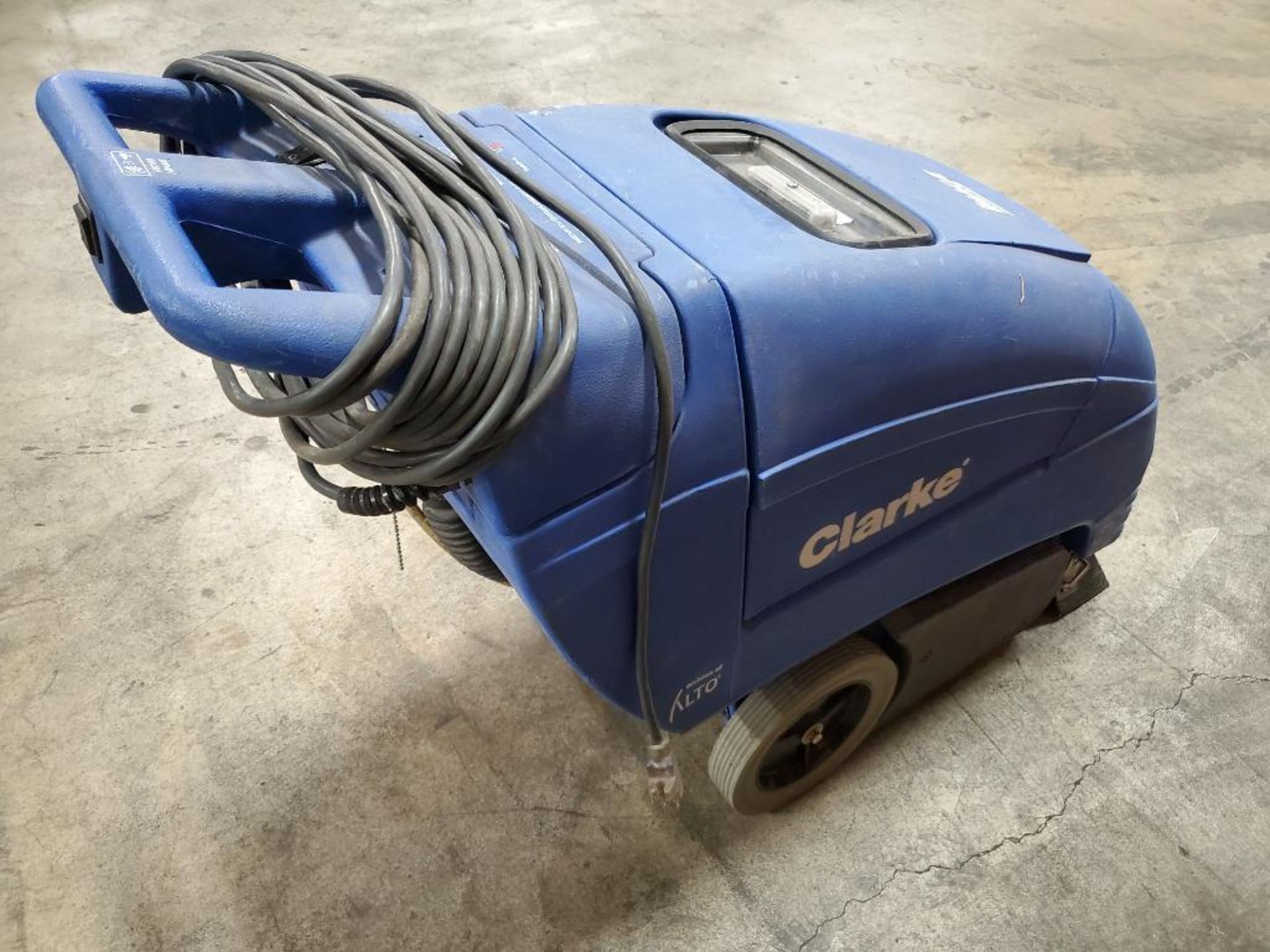 16" Clarke electric walk behind carpet extractor. - Image 6 of 11