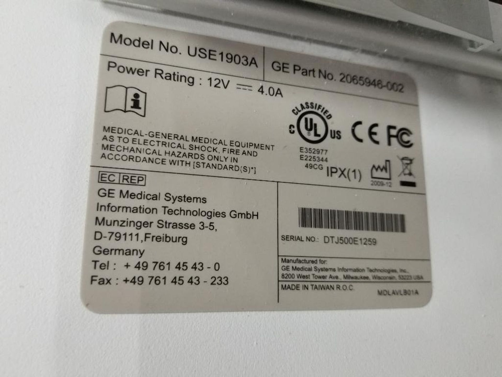 GE Solar 800i patient monitor. - Image 4 of 7