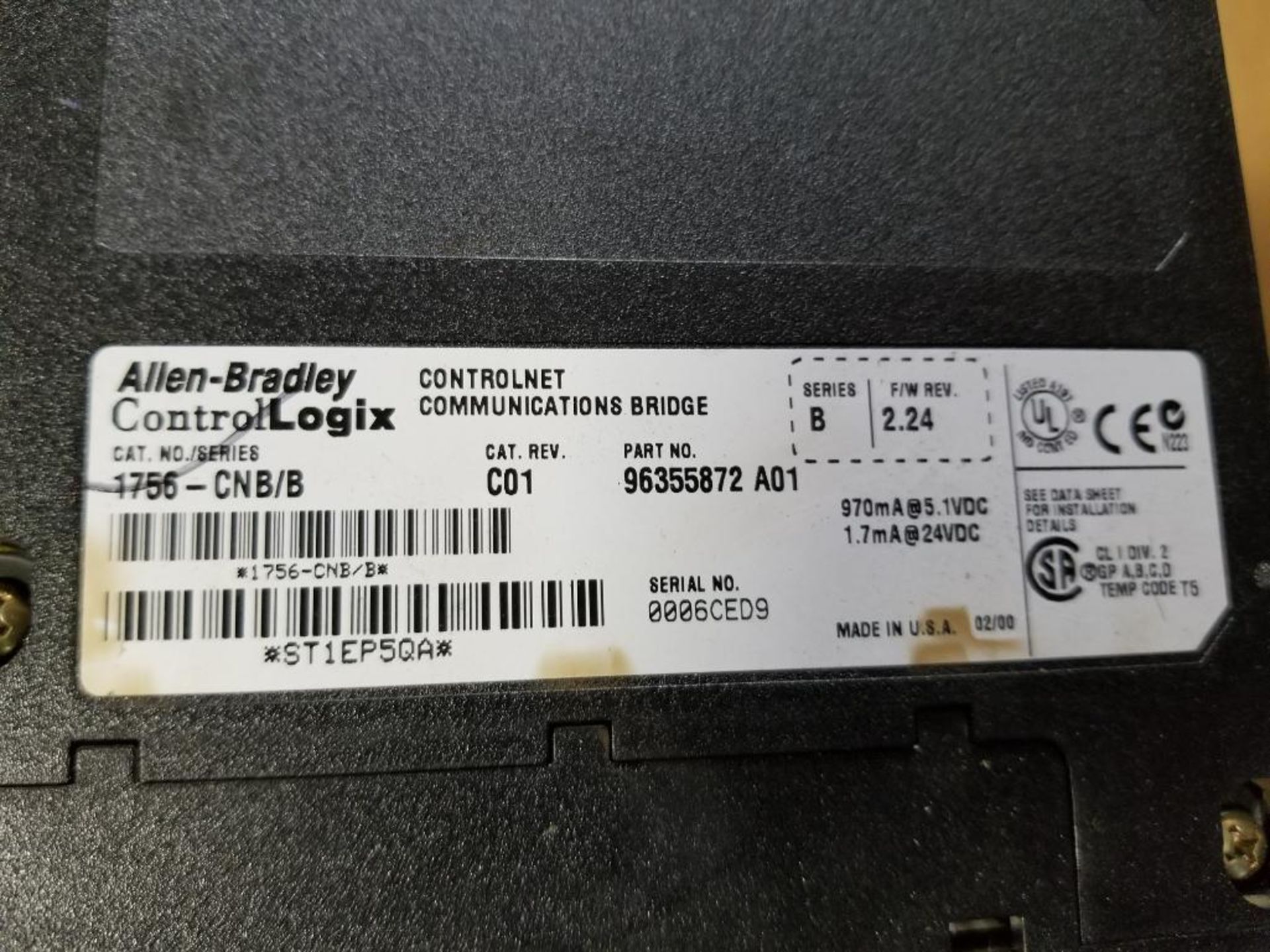 Qty 7 - Assorted Allen Bradley PLC cards. - Image 5 of 9