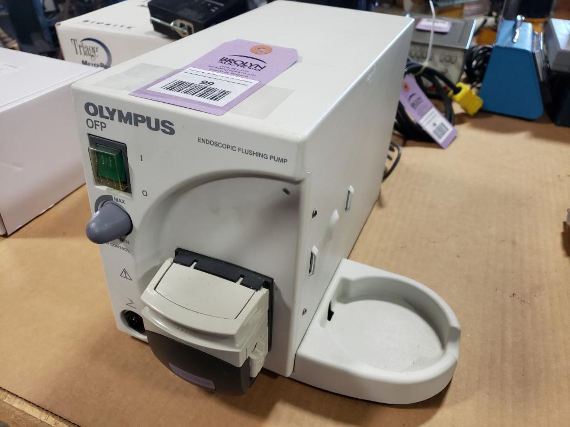 Olympus endoscopic flushing pump. Model OFP.