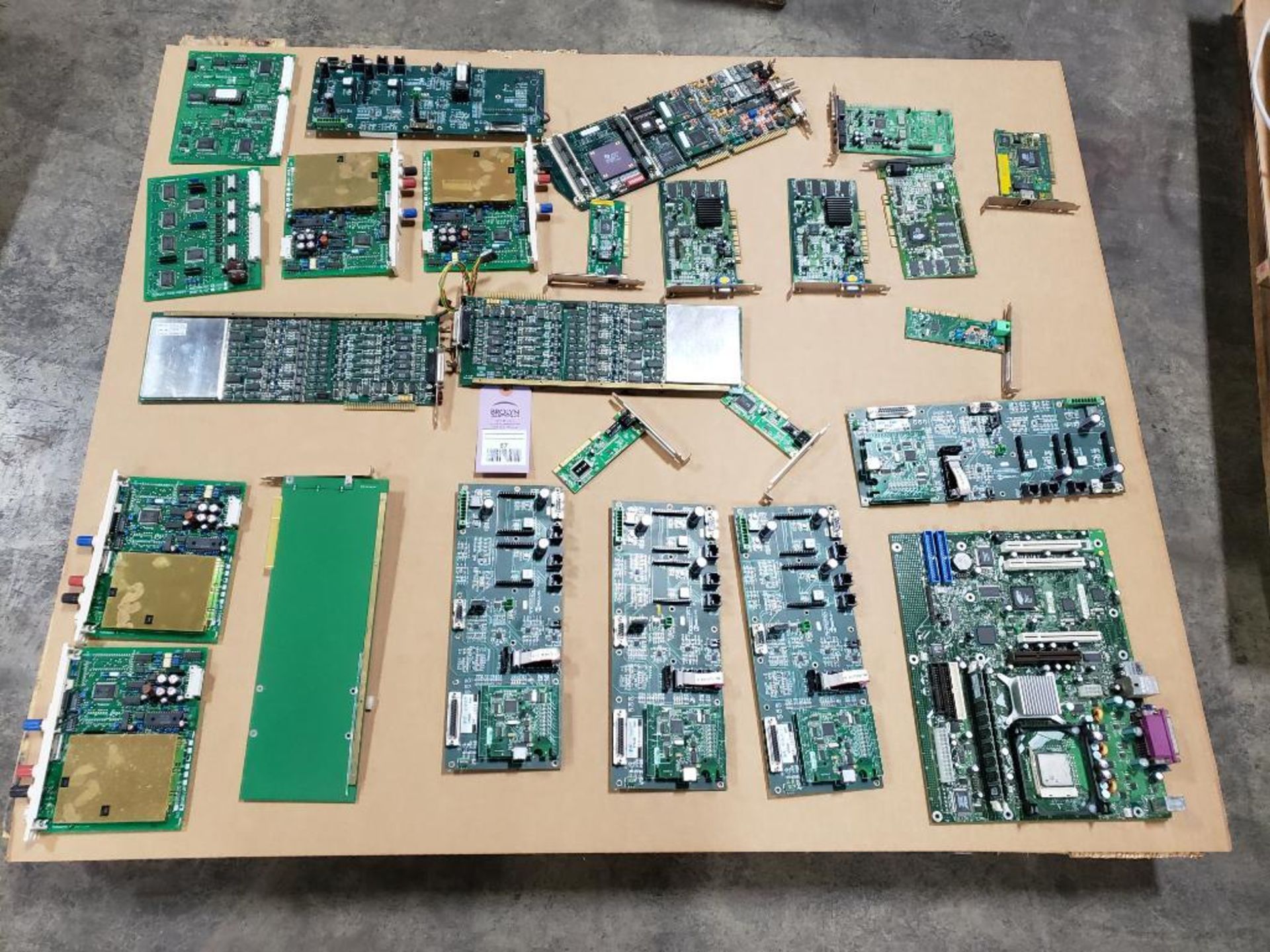 Assorted control boards.