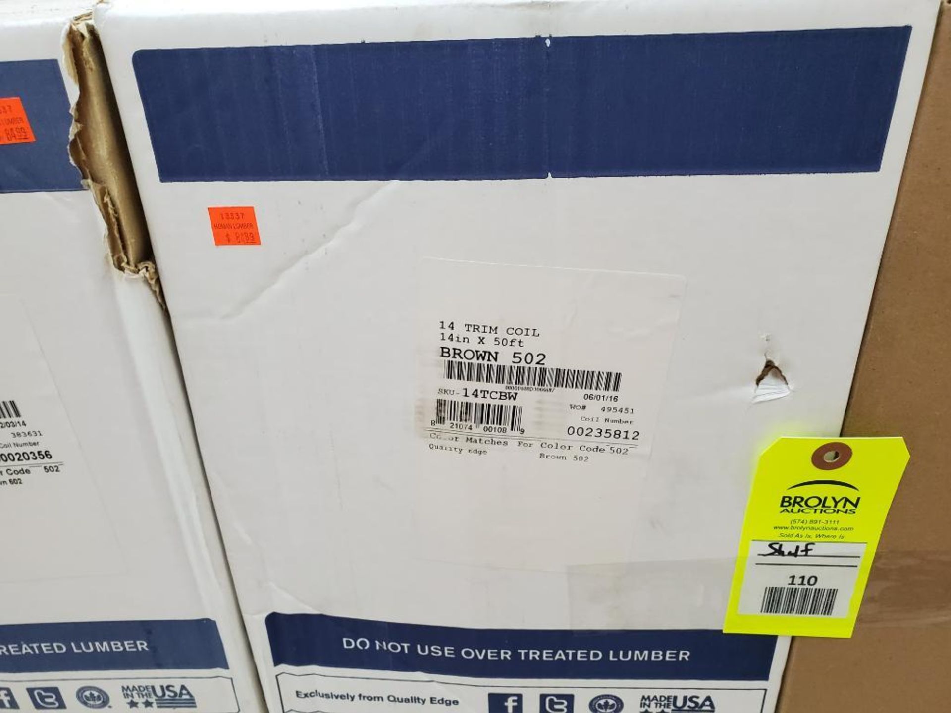 Qty 4 - Boxes of aluminum trim coil. New in box. - Image 3 of 5