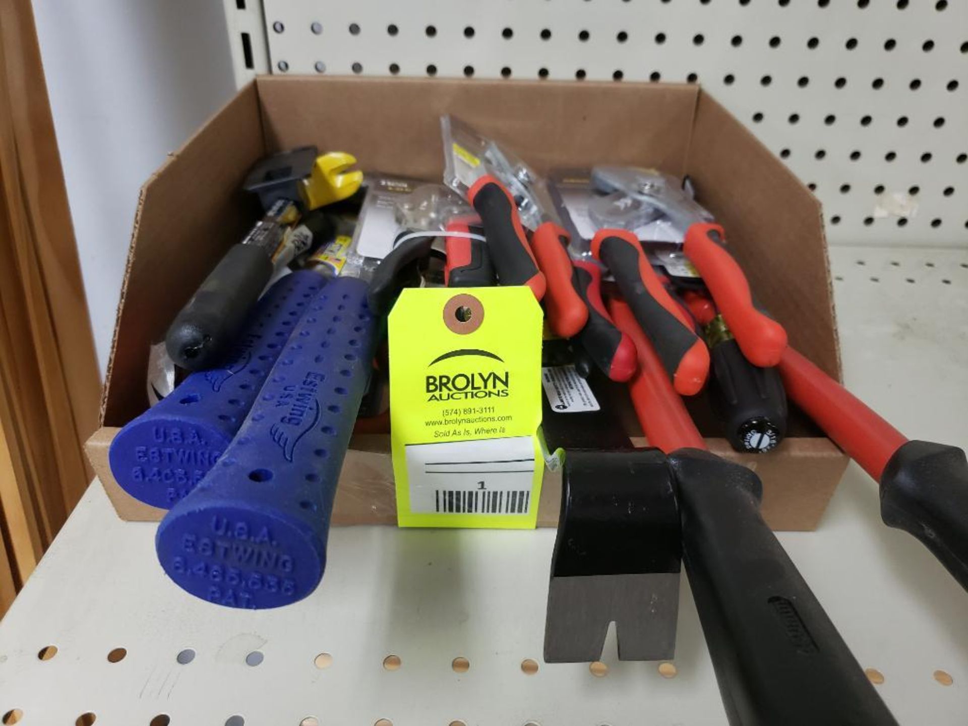 Large assortment of tools. Hammers, prybars, snips, plyers, and more! New as pictured. - Image 11 of 11