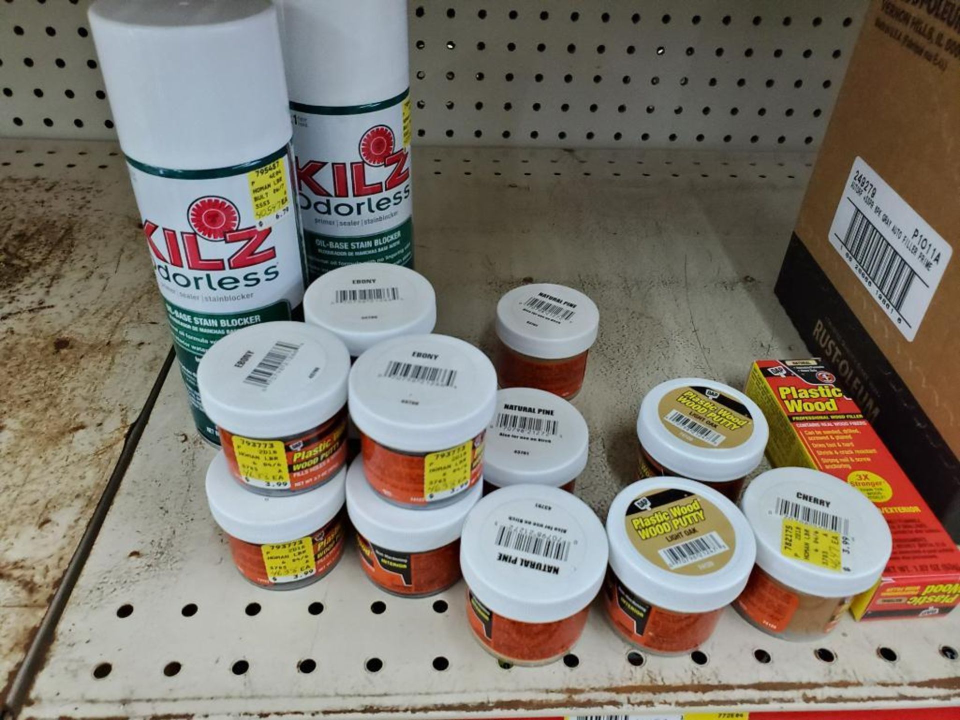 Large assortment of spray paint wood filler etc. - Image 2 of 10