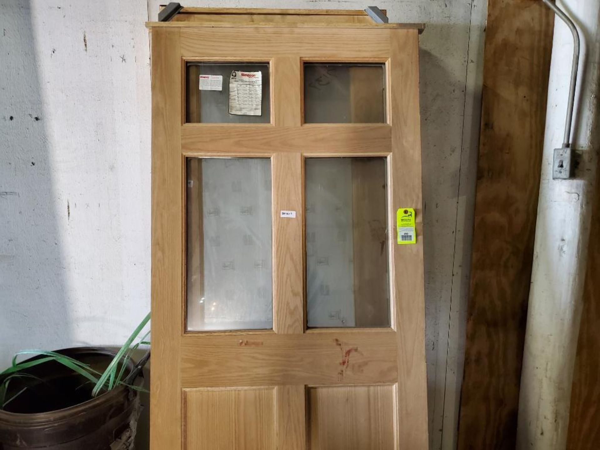 Qty 2 - Solid wood doors. 36in x 80in.