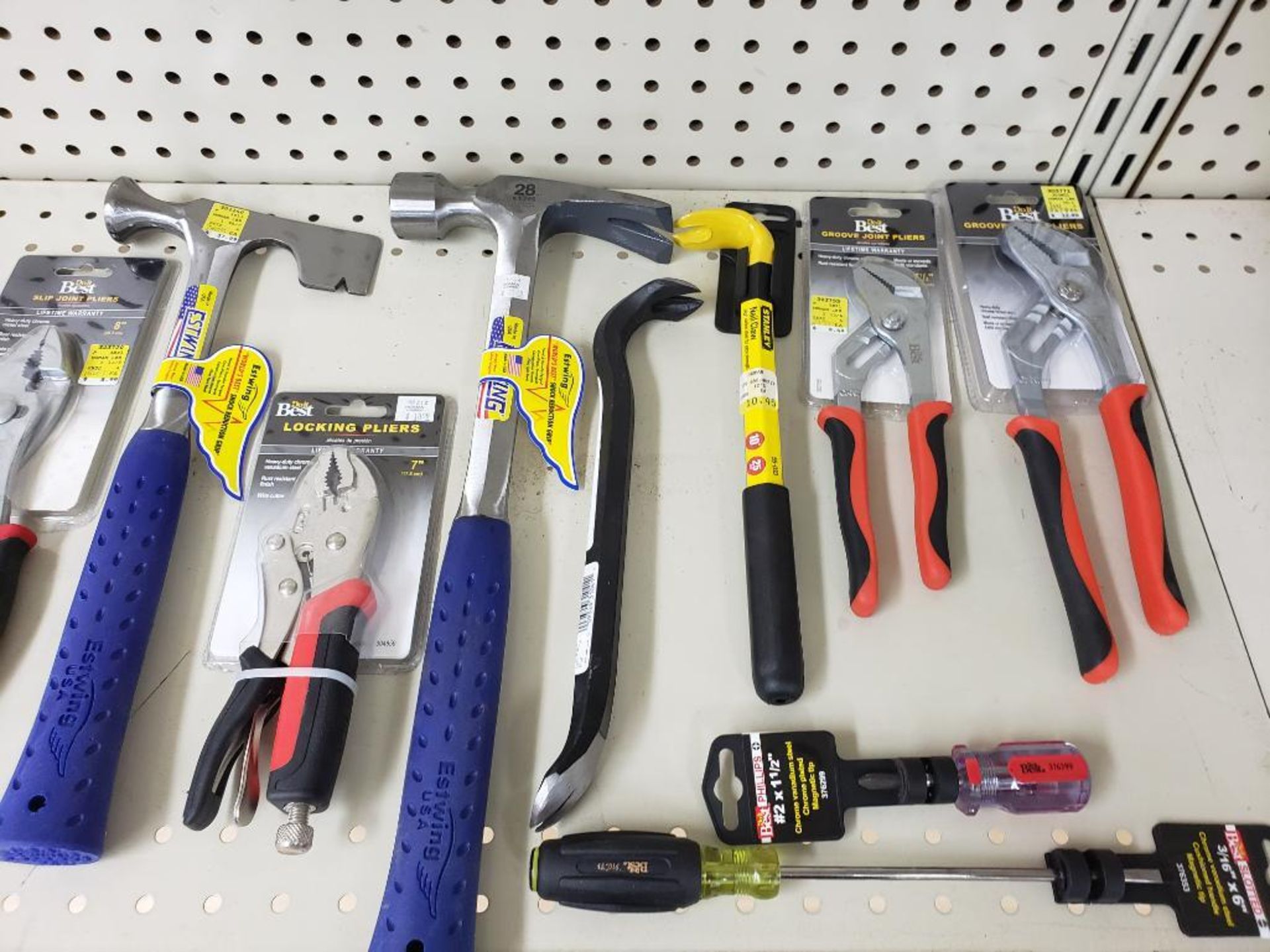 Large assortment of tools. Hammers, prybars, snips, plyers, and more! New as pictured. - Image 7 of 11