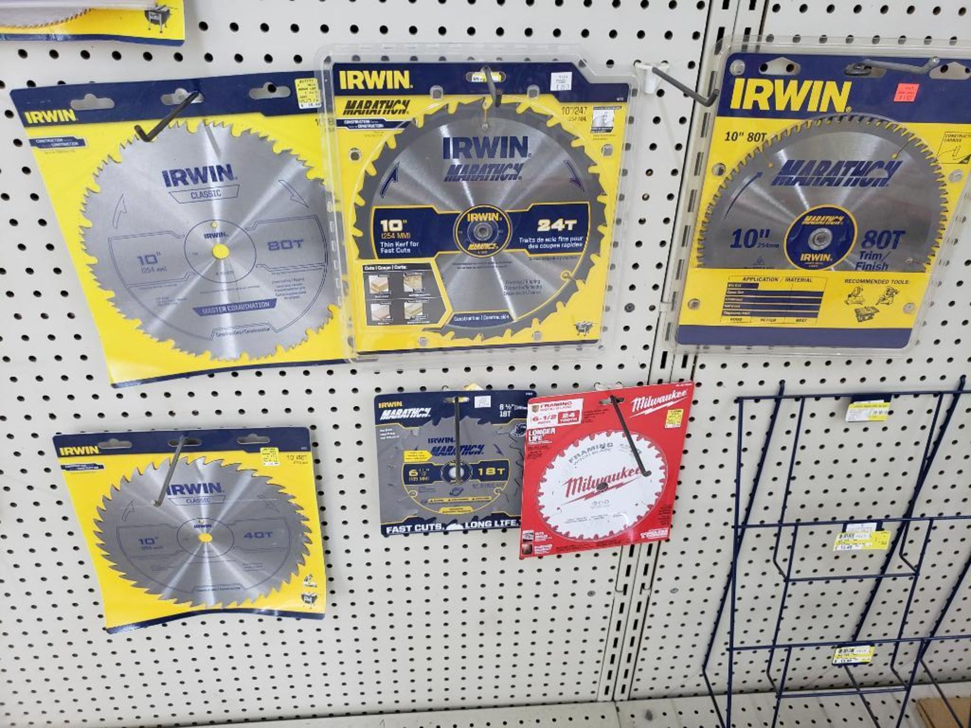 Assorted circular saw blades. New in package.