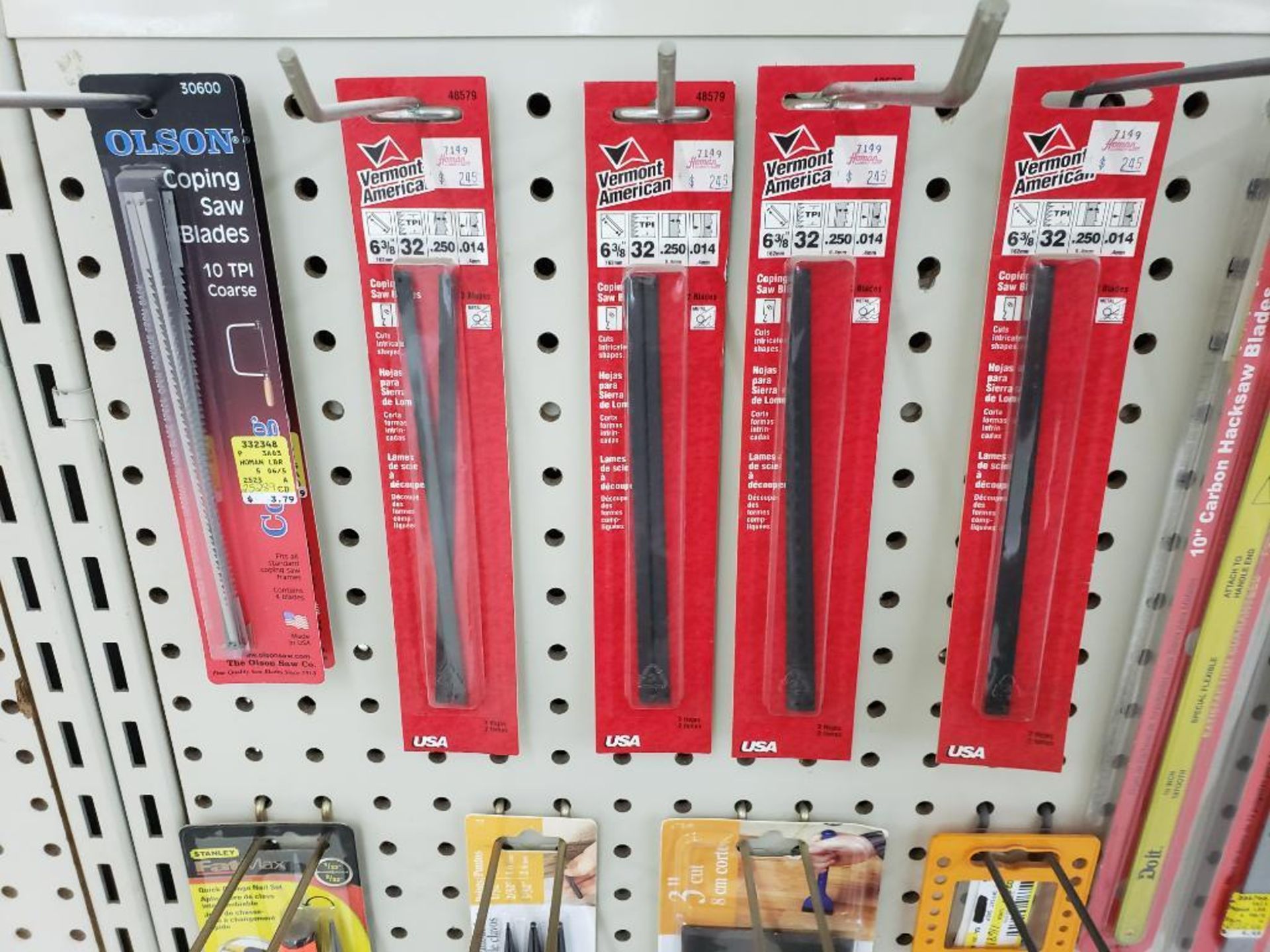 Assorted saw blades, chisels, files, and more. New in package. - Image 2 of 7