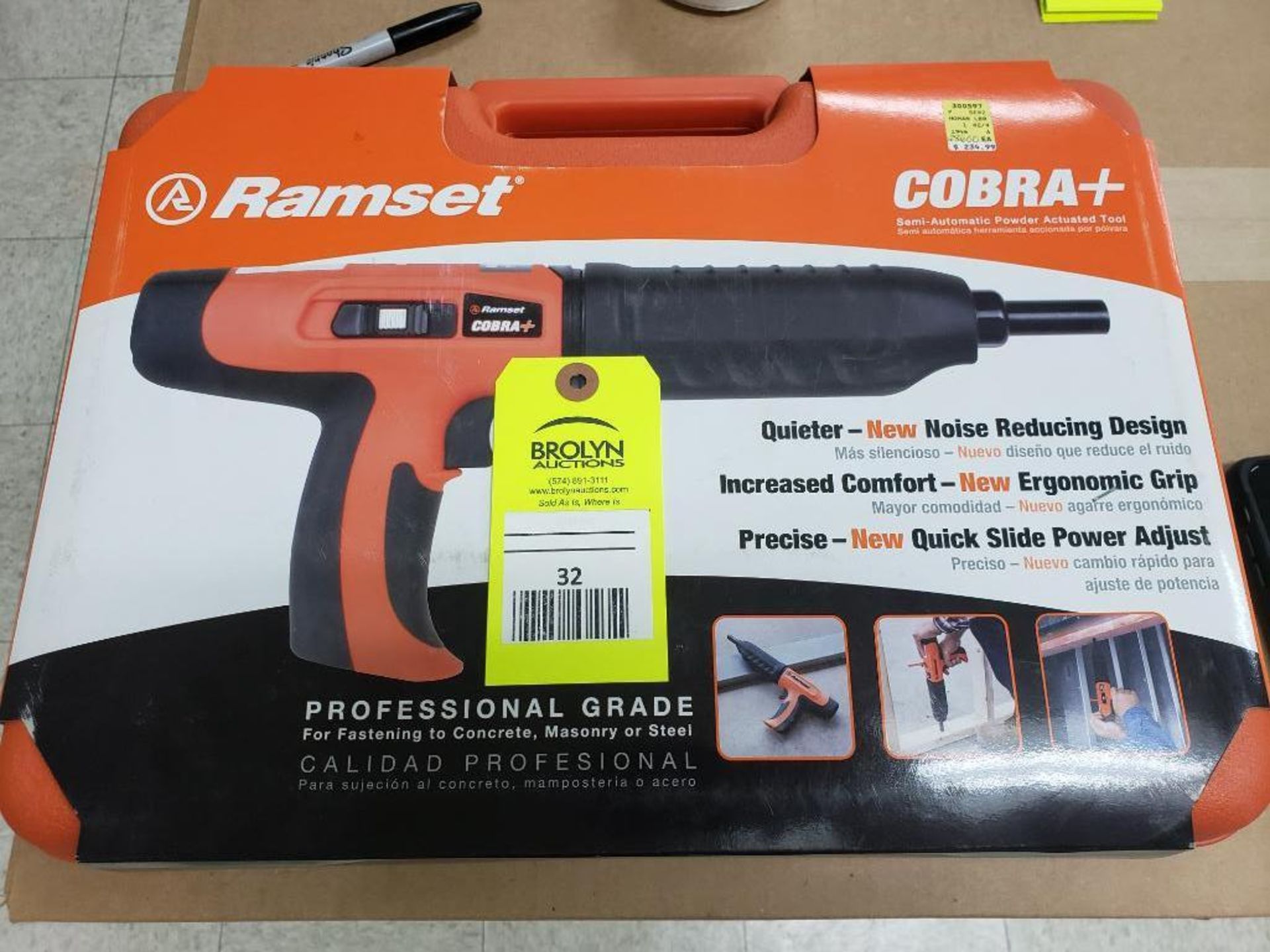 Ramset Cobra+ powder actuated fastener. New in package.