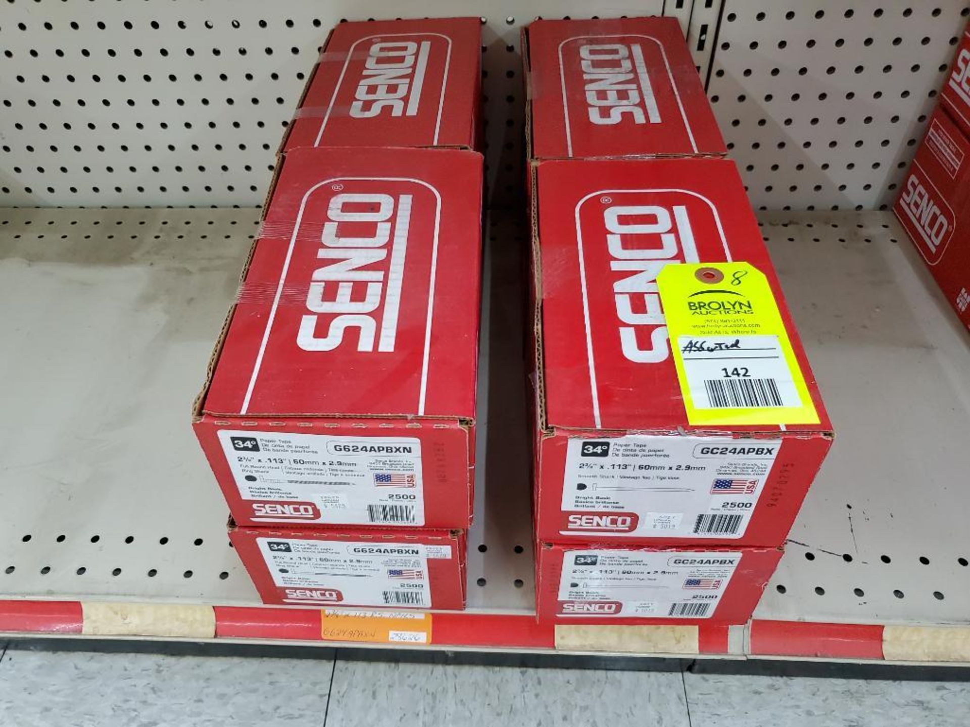Qty 8 - Assorted boxes Senco galvanized staples. New stock.