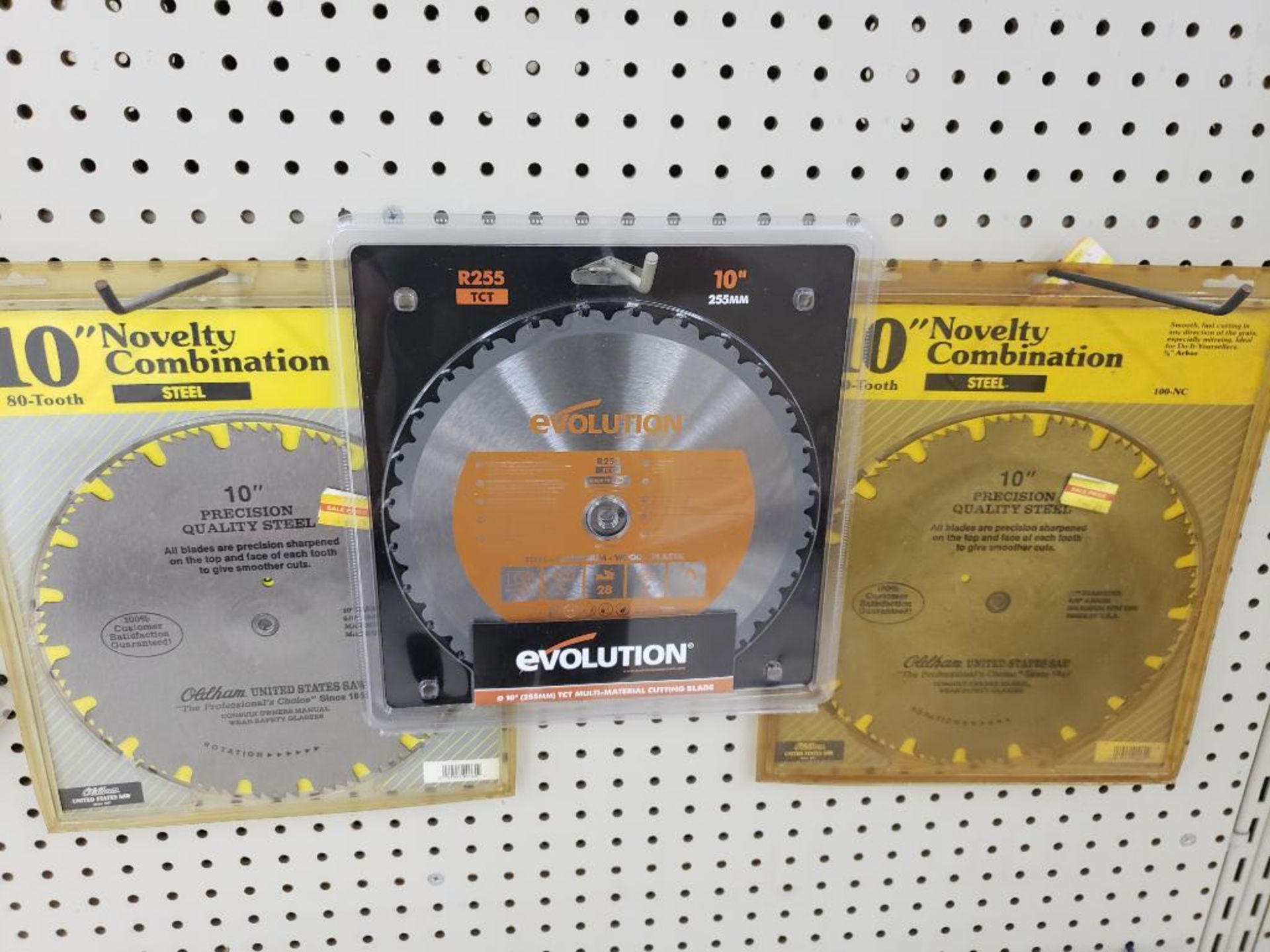 Assorted circular saw blades. New in package.