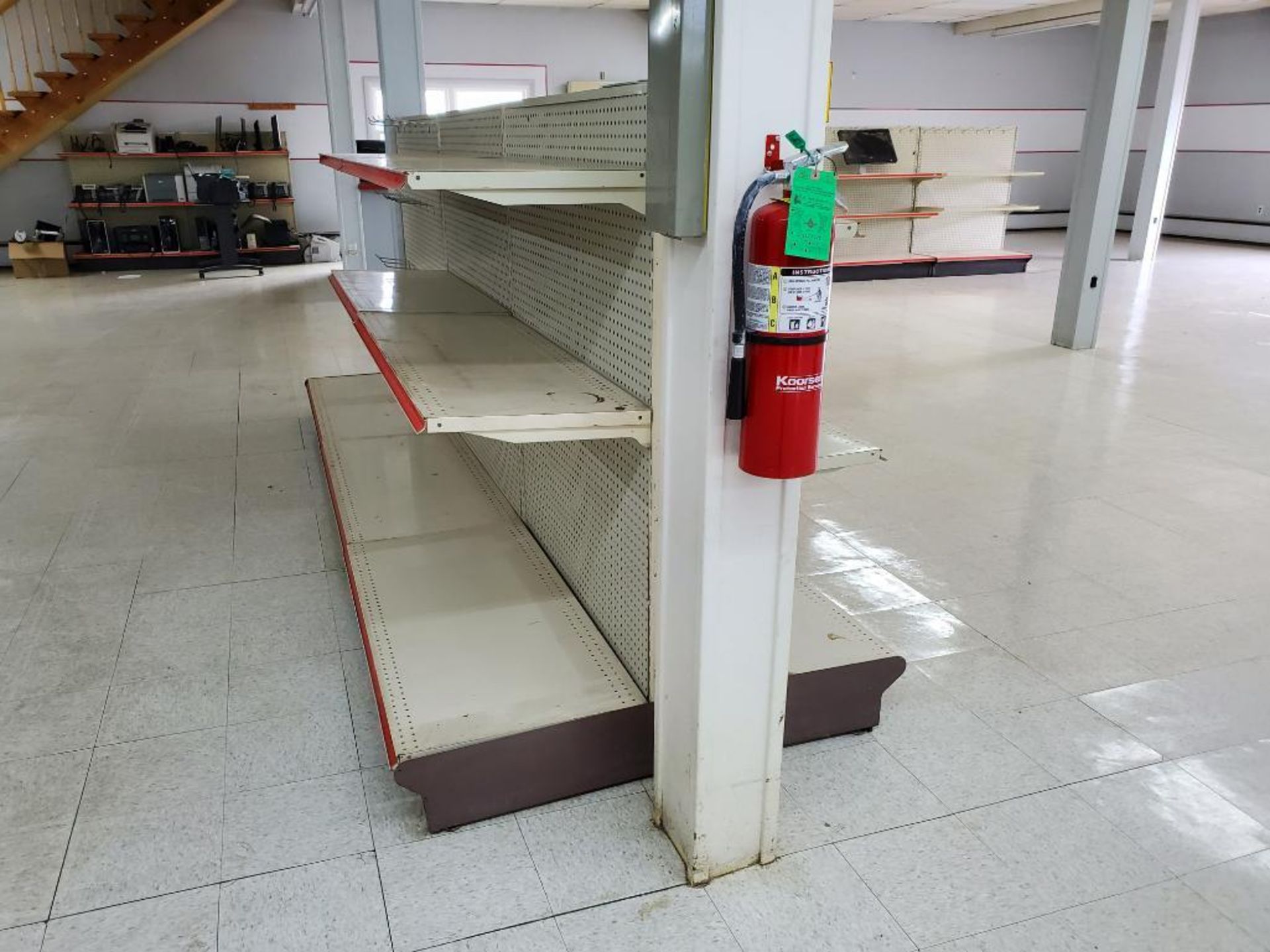 Retail shelving. Contents not included. Delayed removal until contents have been removed. - Image 2 of 6