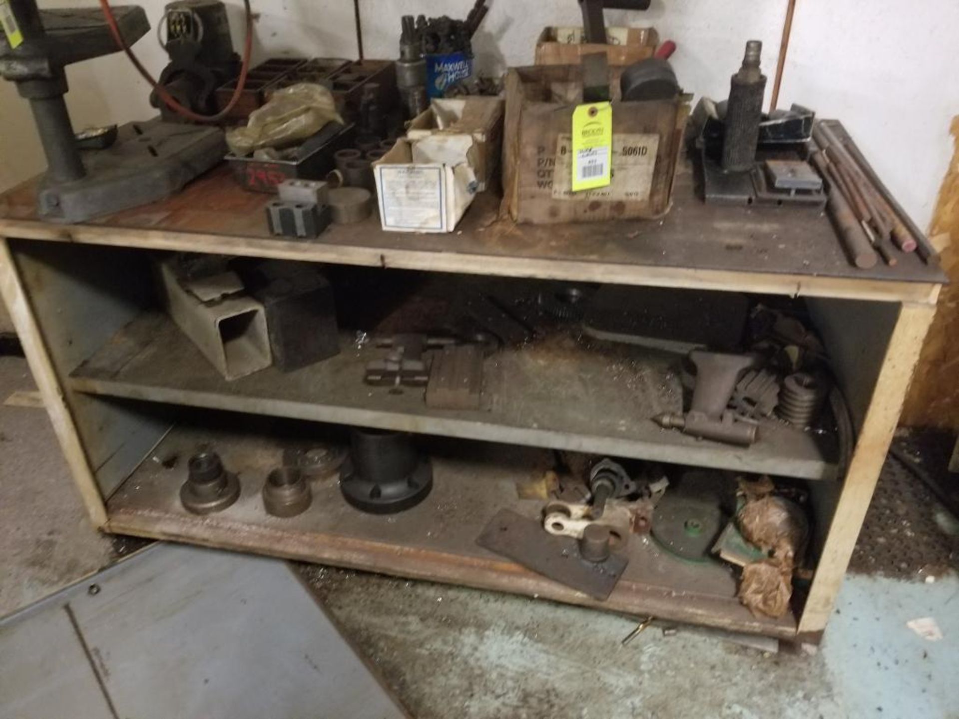 Steel shelf with contents of tooling etc. - Image 13 of 13