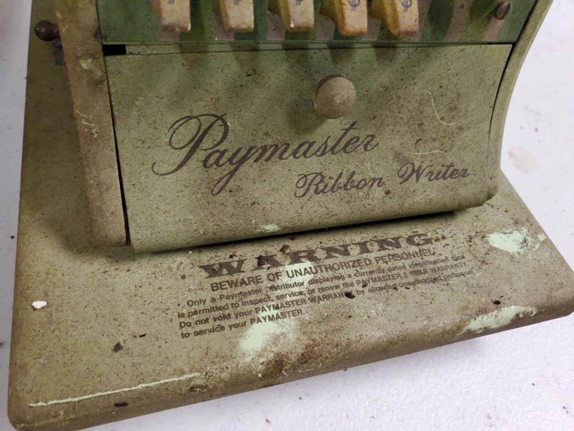 Qty 2 - Paymaster ribbon writer machine. - Image 3 of 5